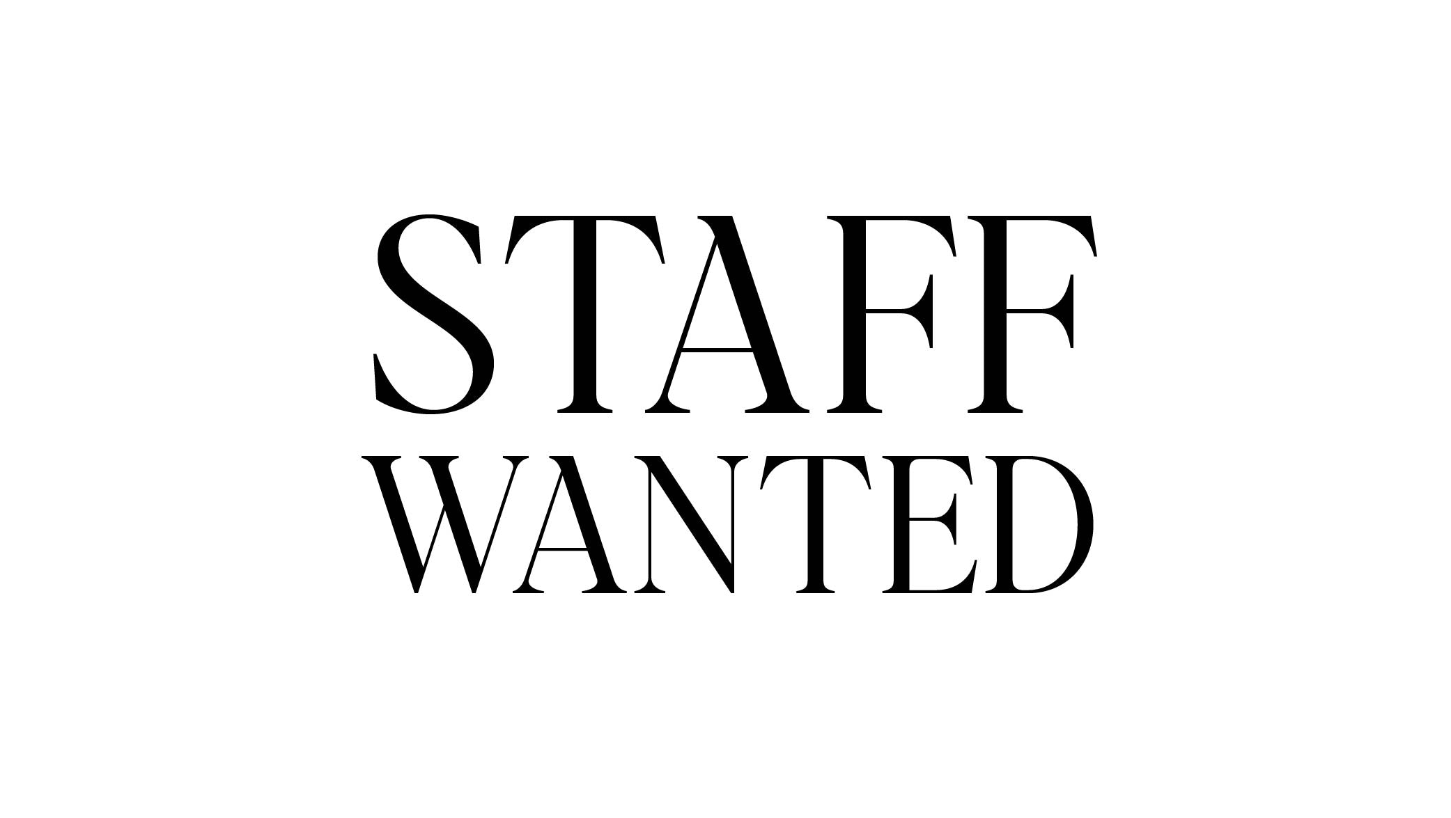 RECRUIT 【スタッフ募集のお知らせ】