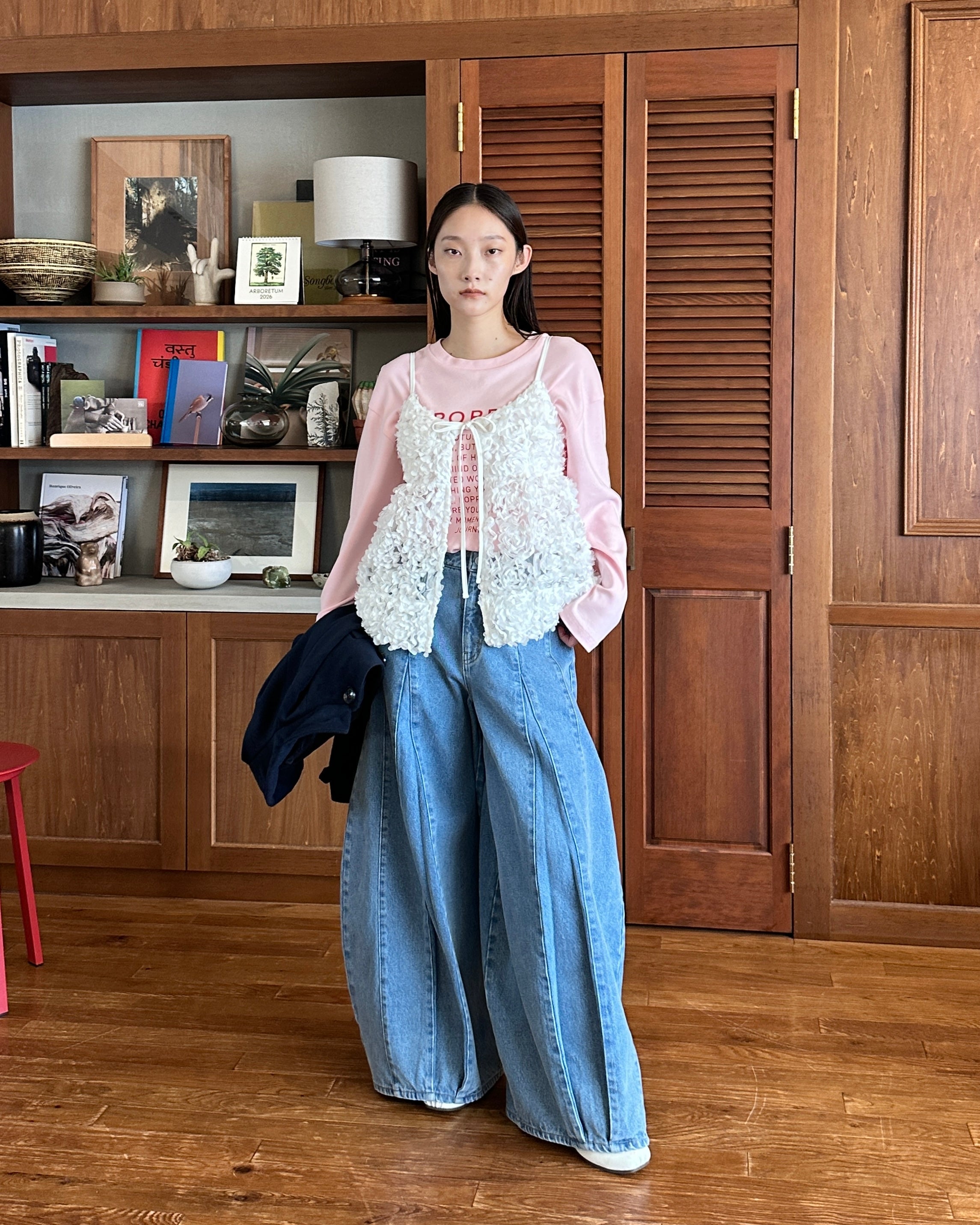 poppy ジャガード ハーフパンツ (BLUE FLOWER) あさぎーにょ poppy ジャガード ハーフパンツ (BLUE FLOWER) あさぎーにょ