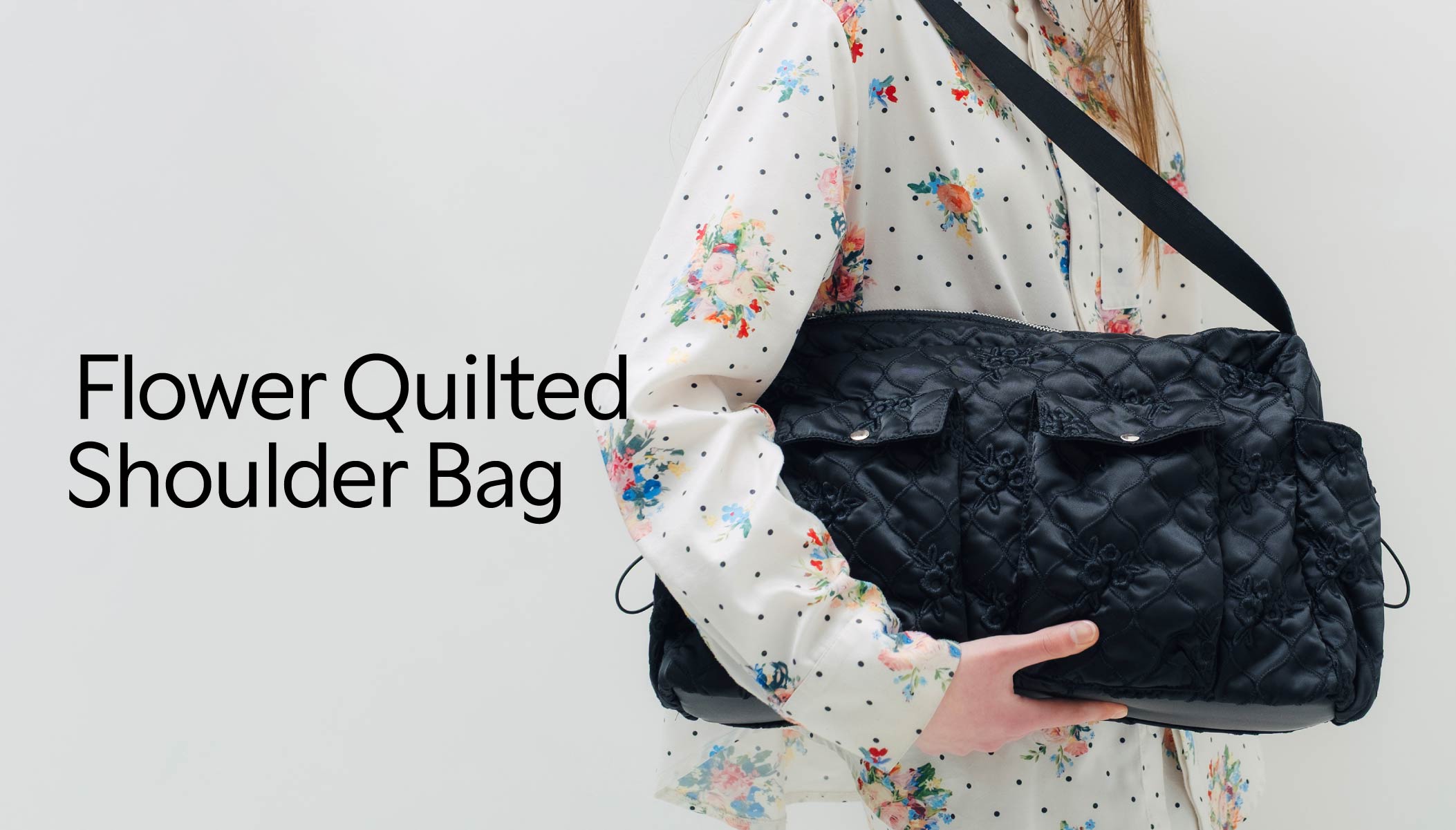 Flower quilted shoulder bag 発売決定!