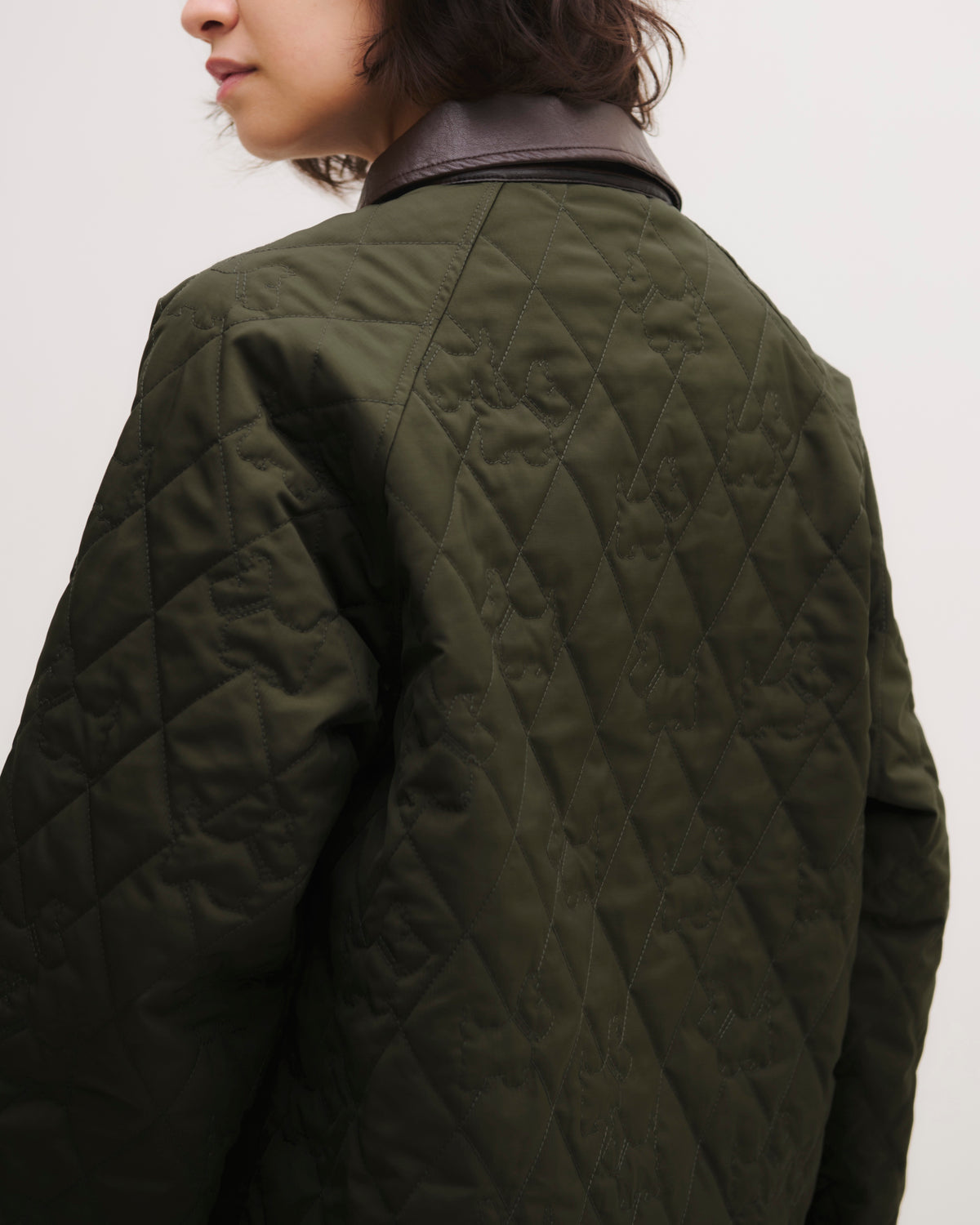 Achi-Cochi schnauzer quilted coat