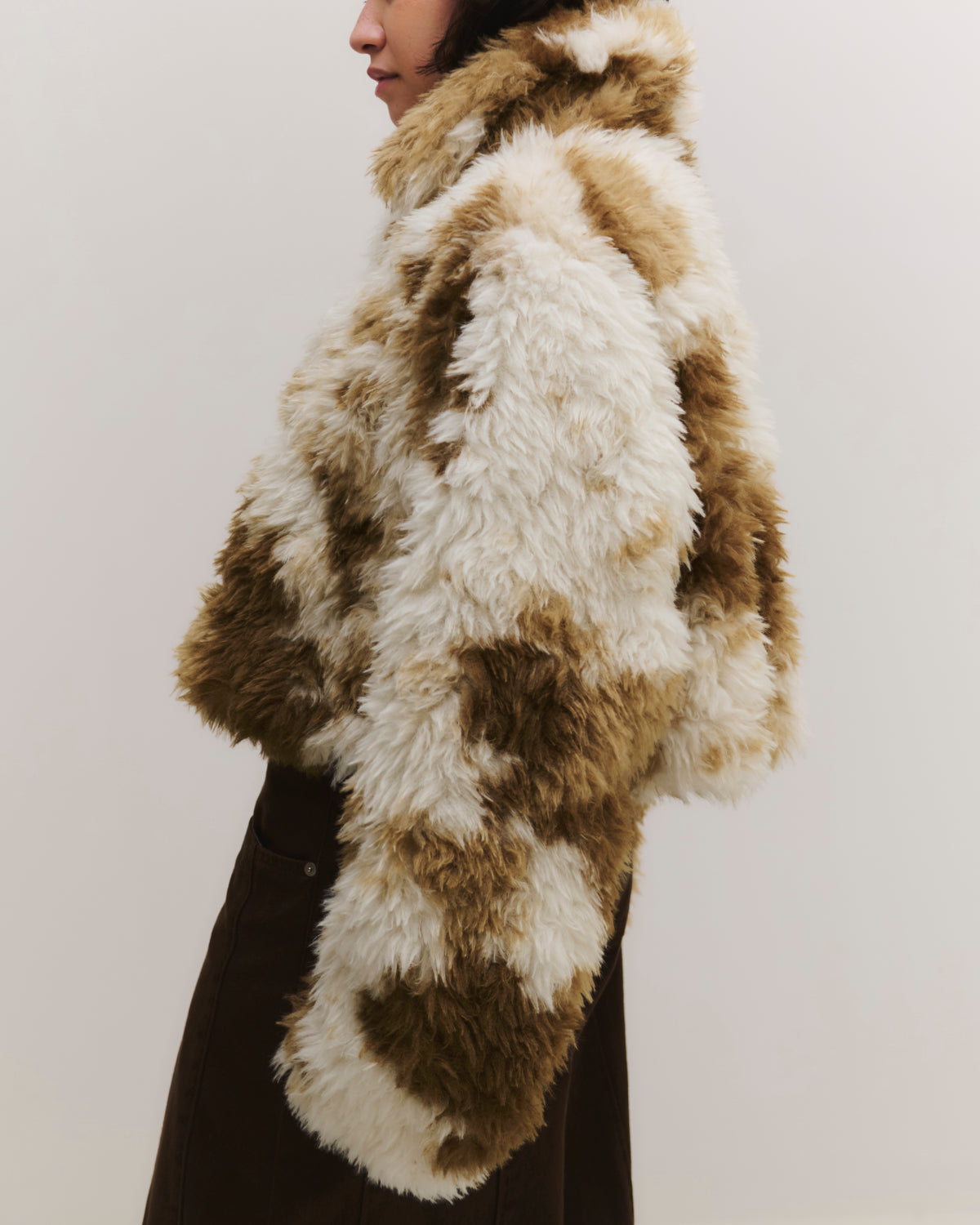 Marble fur jacket
