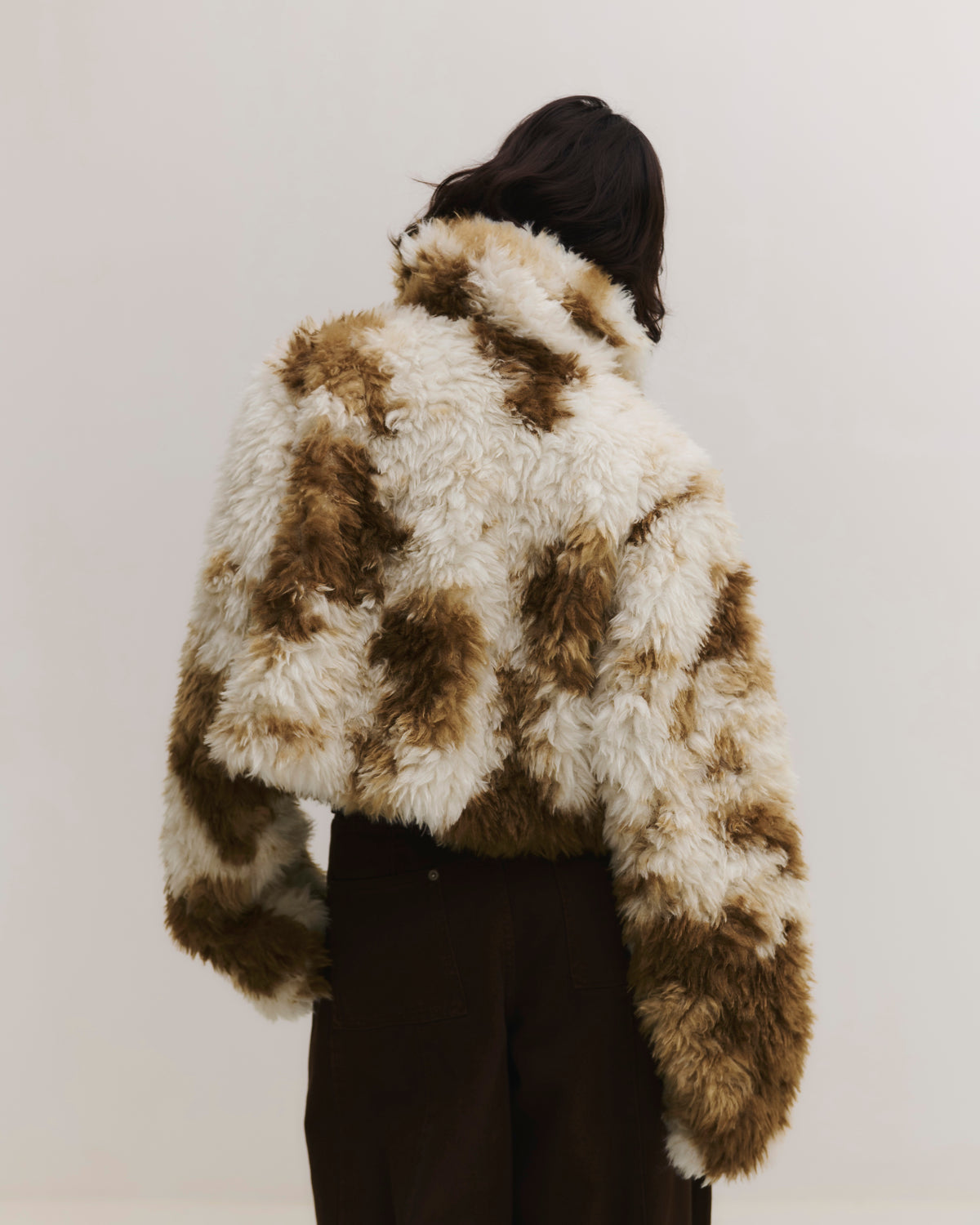 Marble fur jacket