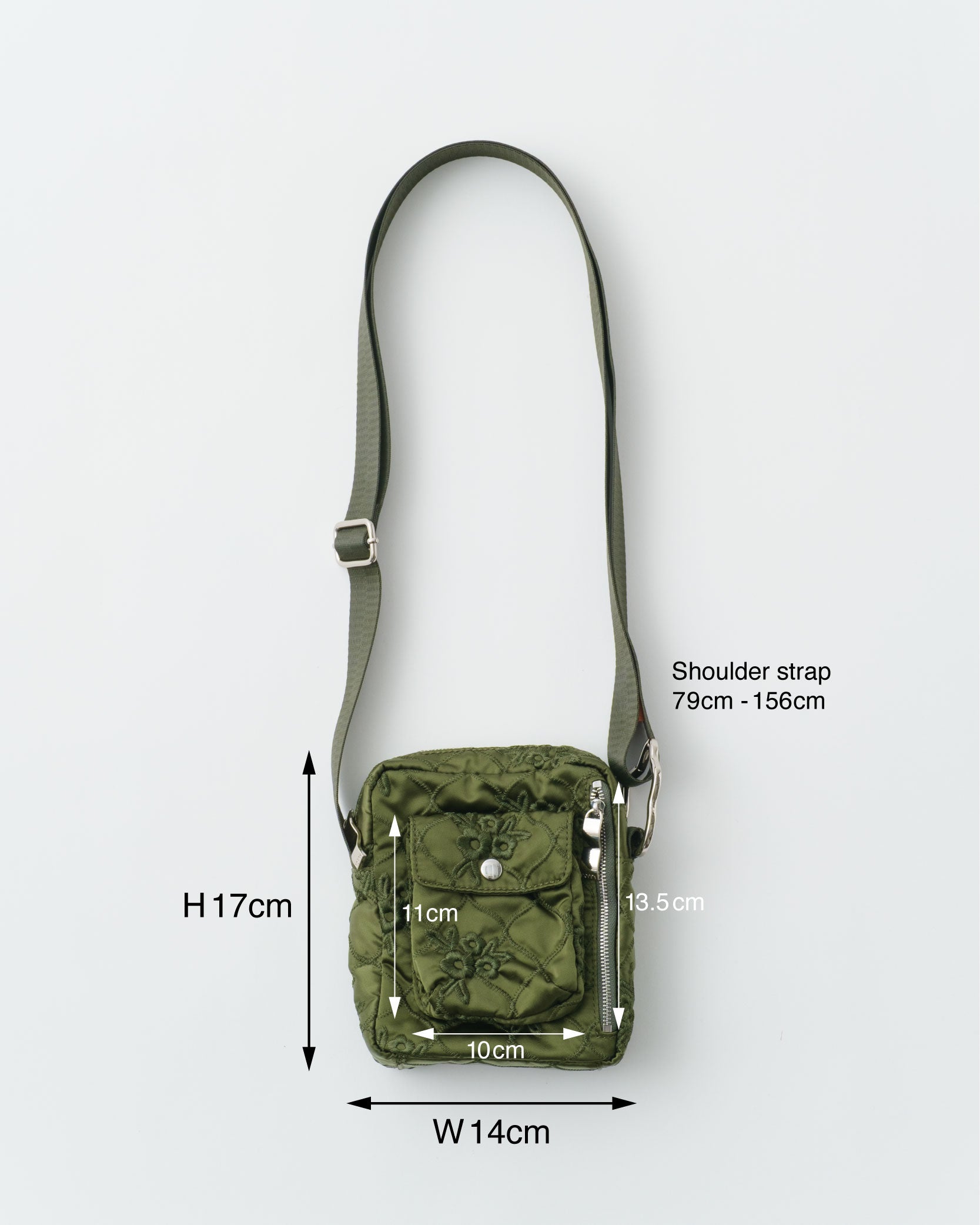 Flower quilted pochette