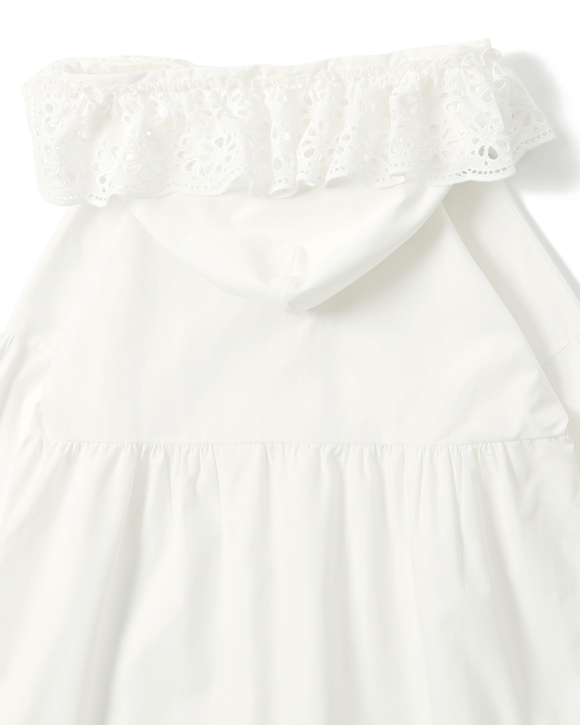 Cotton lace hoodie dress