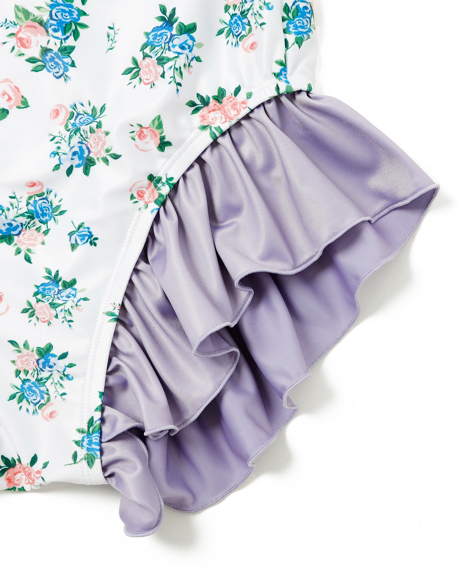 Shoulder ribbon shirring bikini