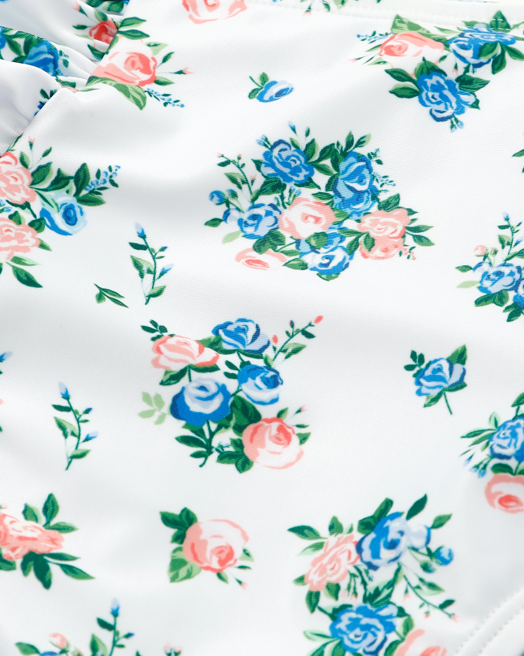 flower puff sleeve bikini