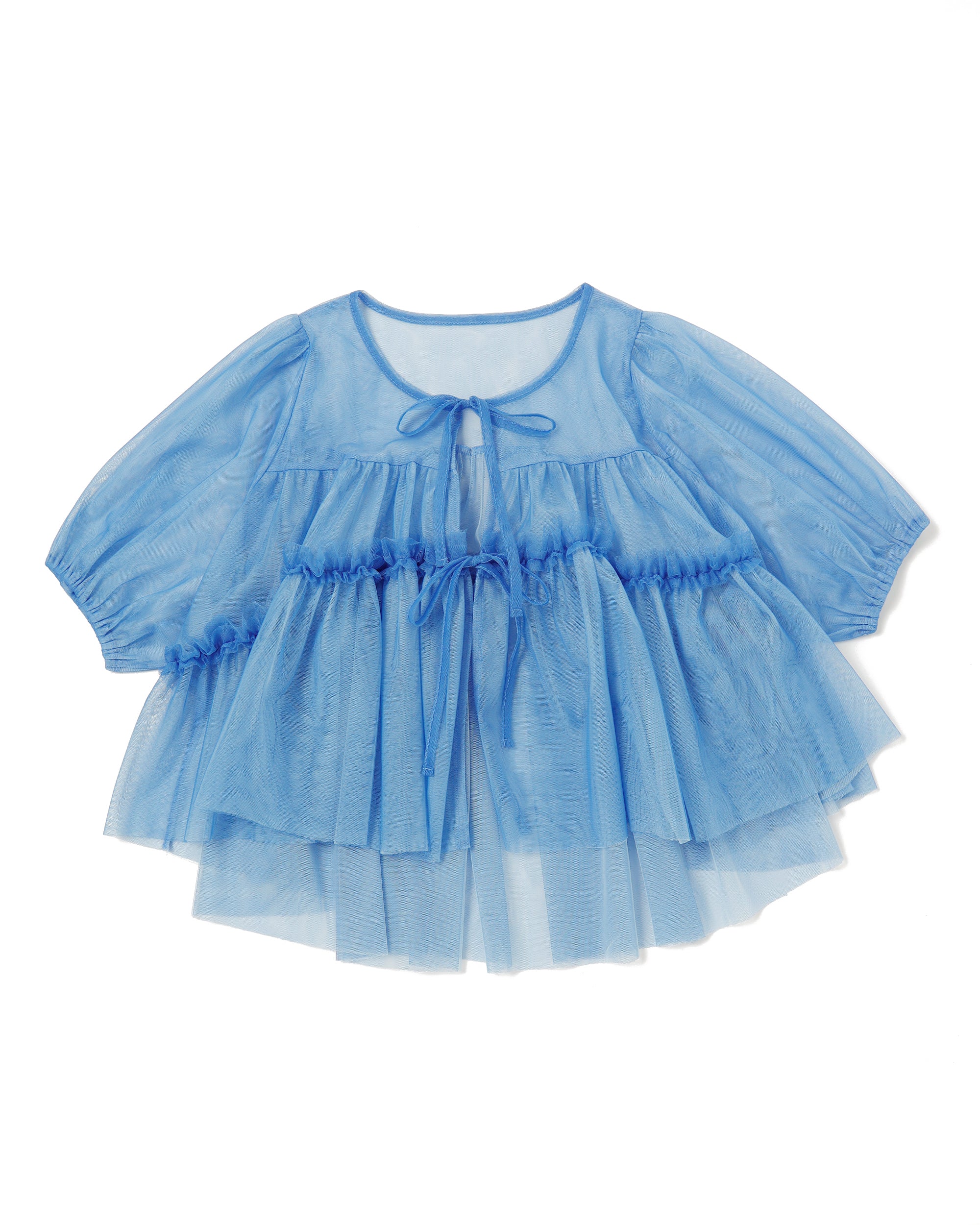 PUFF TIED BOLERO (BLUE)