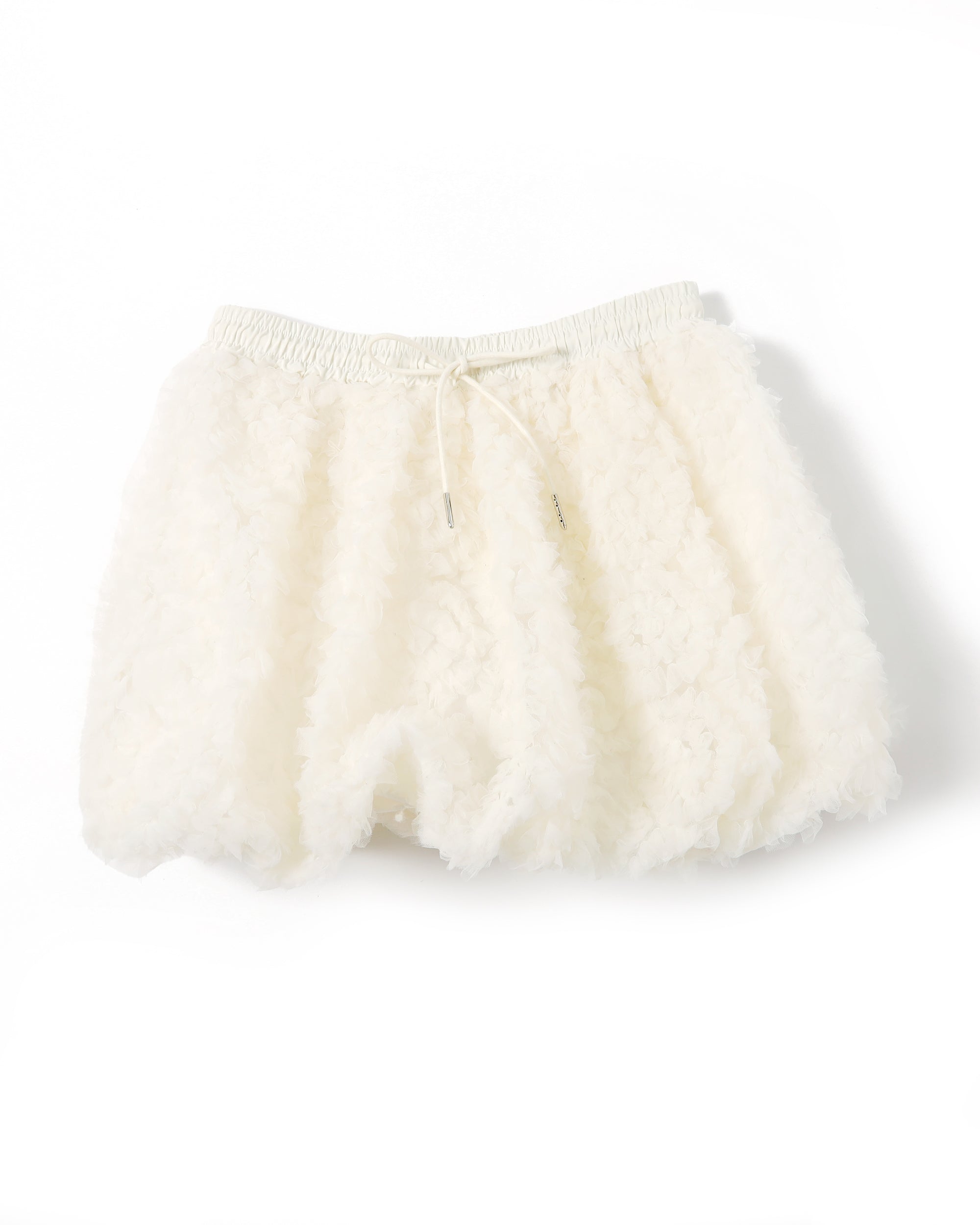 Tulle balloon mini skirt (black)