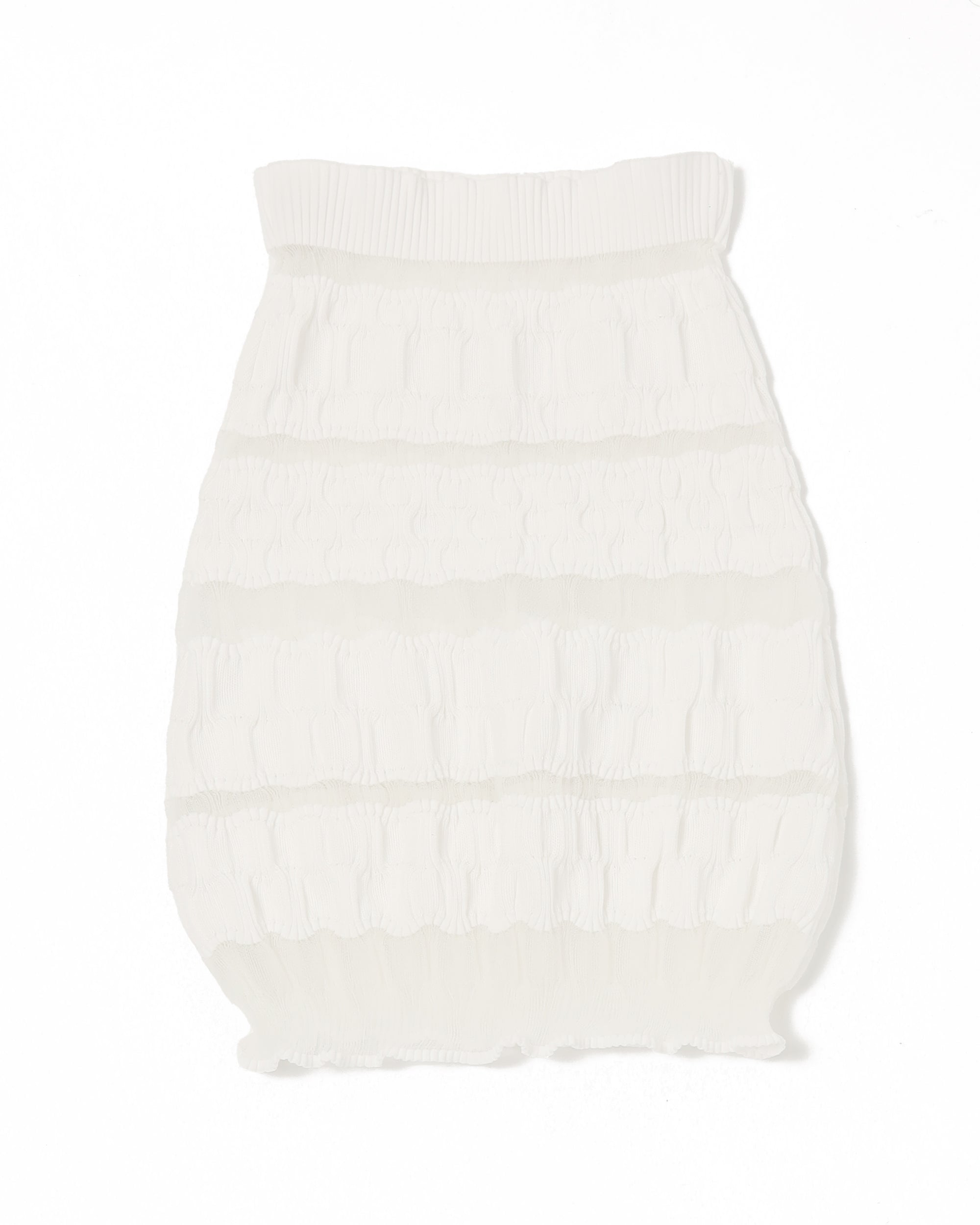 <b>Nadia Wire</b><br>Mini Bubble Skirt / White