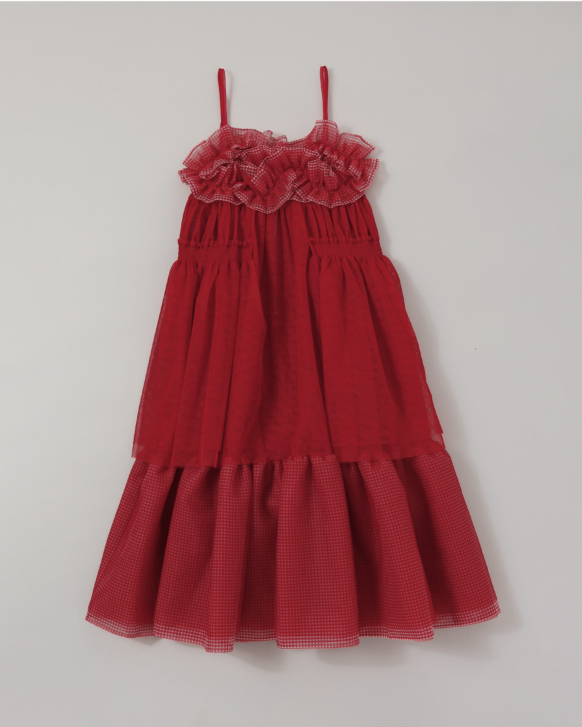 Gather frill tulle dress Gather frill tulle dress