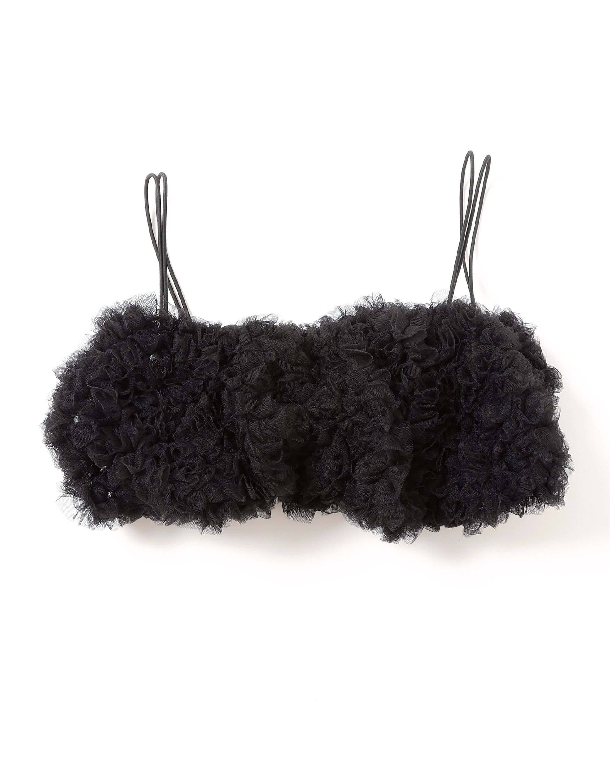 POPPY ♡ TULLE BALLOON TUNIC Tulle balloon tunic (black)