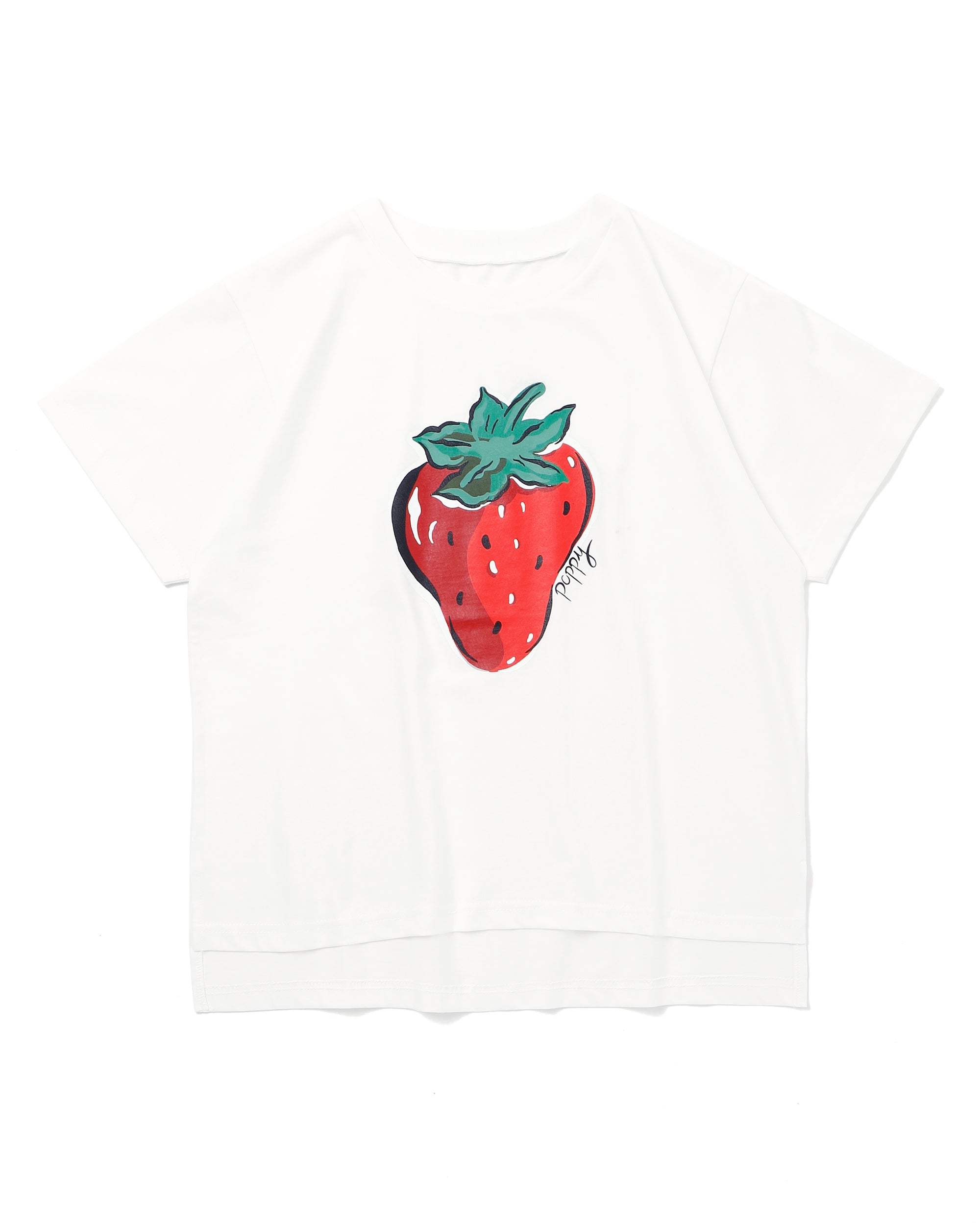 Strawberry printed T-shirts (White)