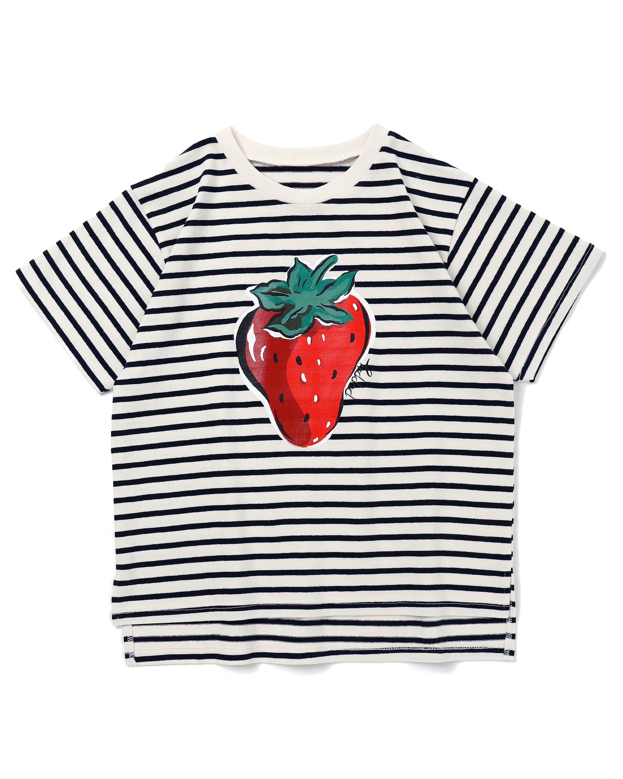 Strawberry printed T-shirts (White)