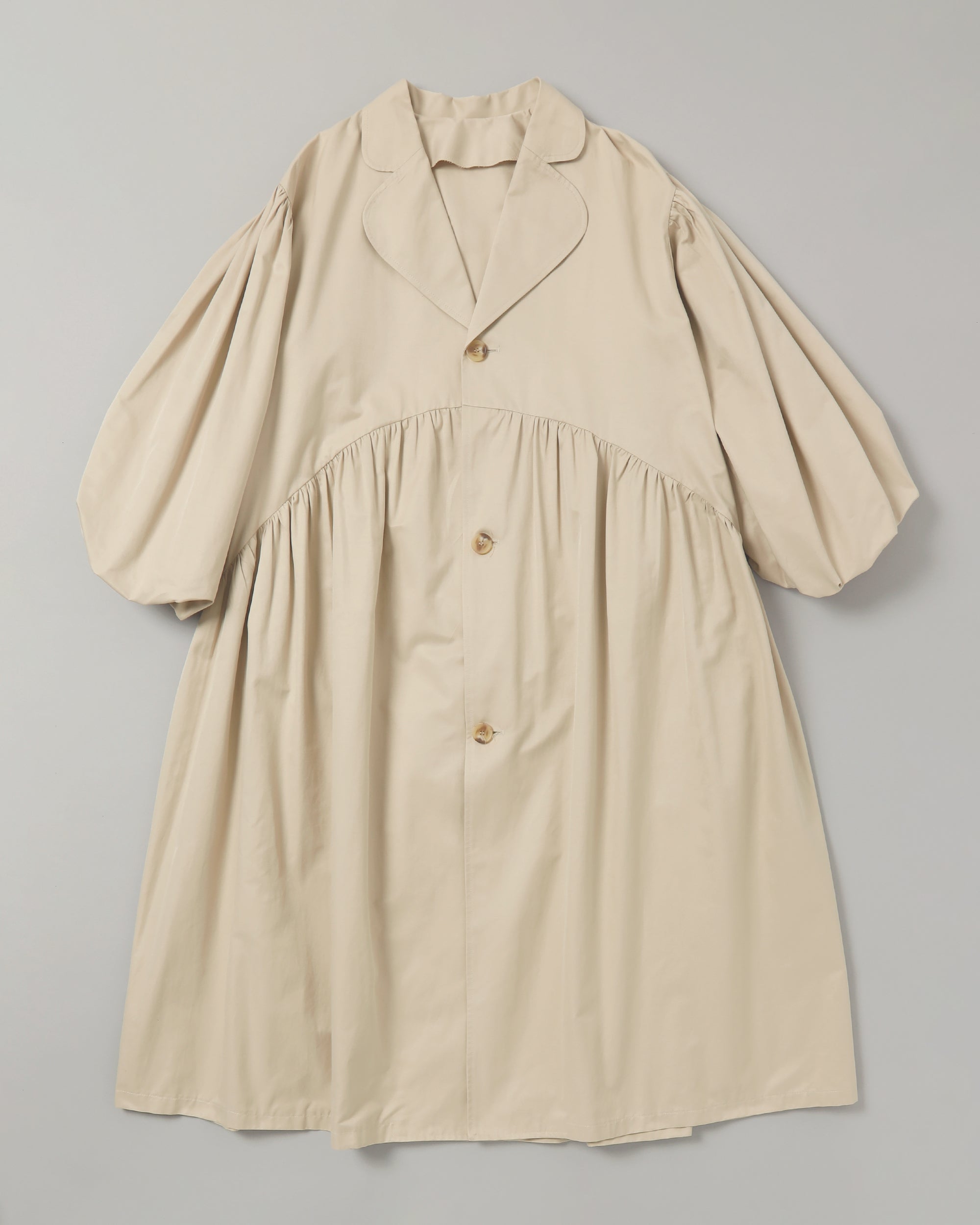 Balloon gather coat (beige)