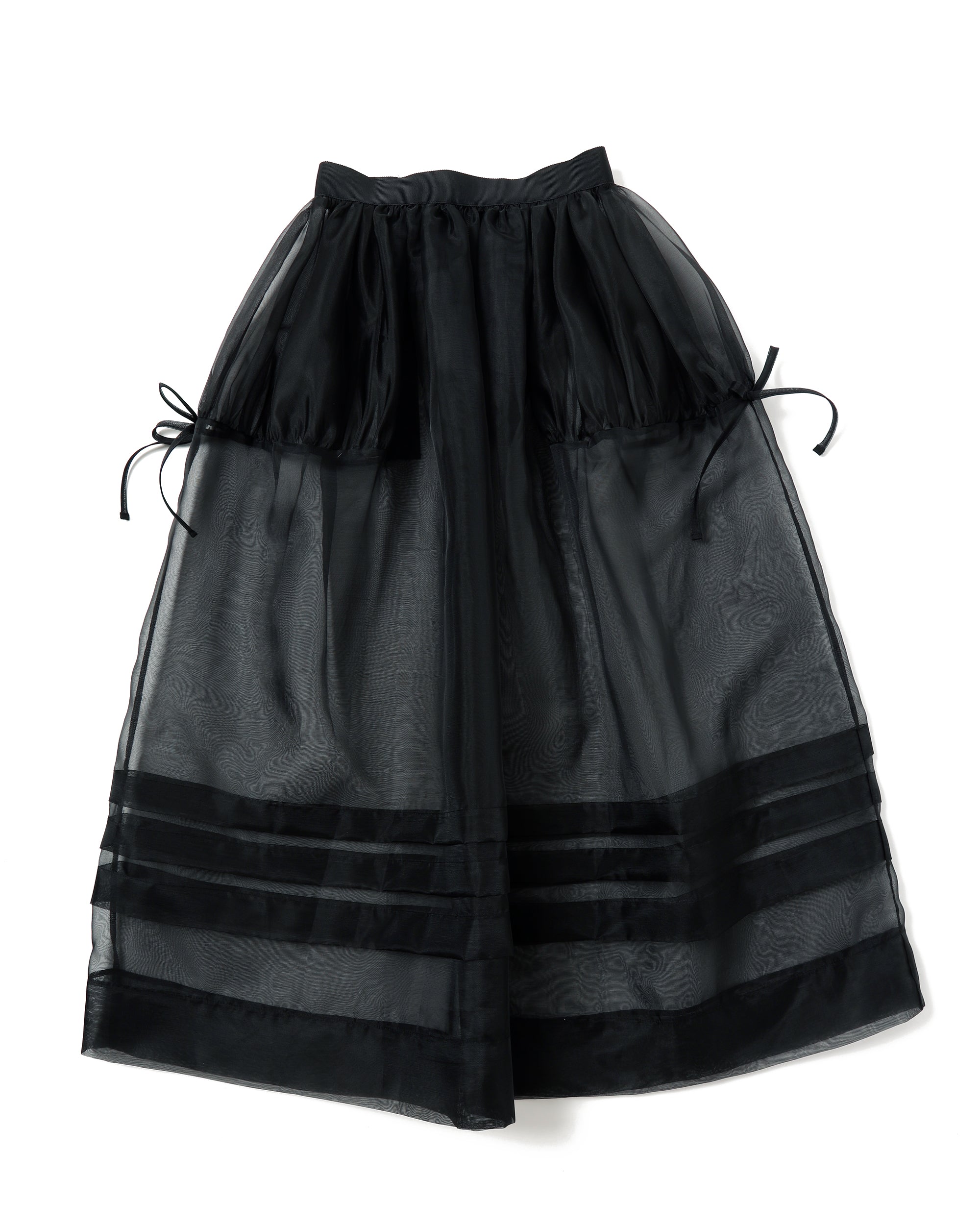 Organdy tuck skirt
