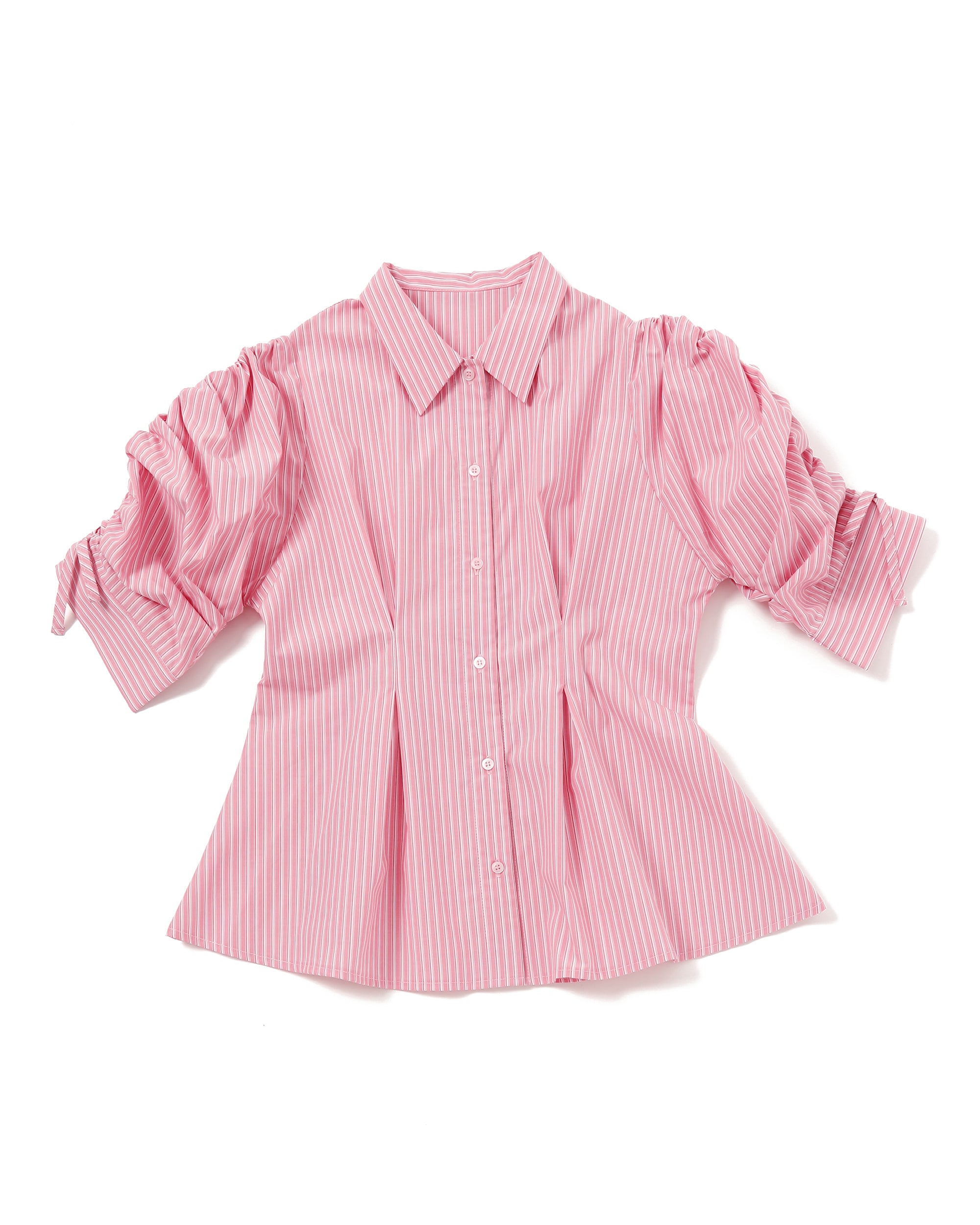 CANDY PUFF STRIPE SHIRT (PINK)