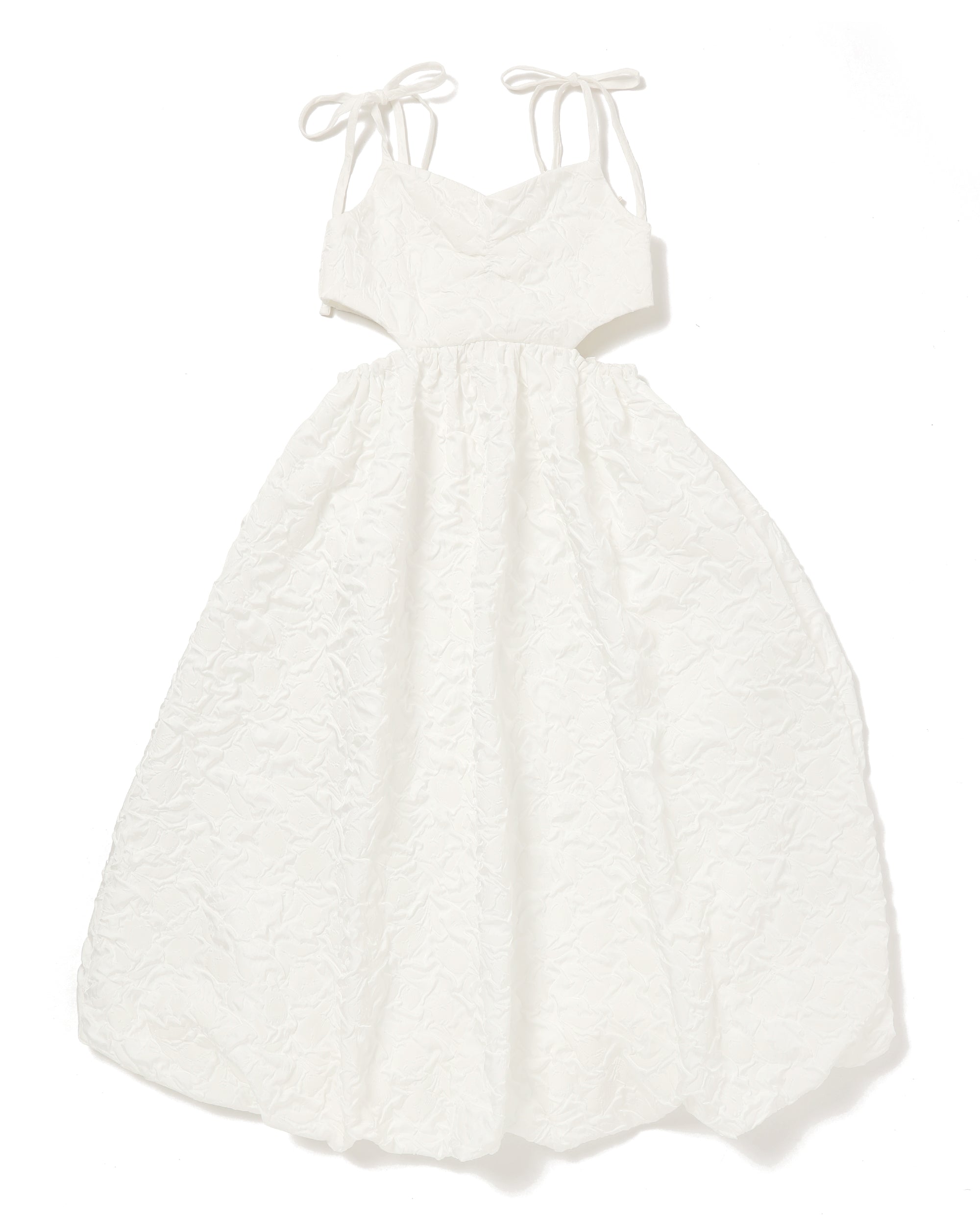 Balloon cami one-piece (White)