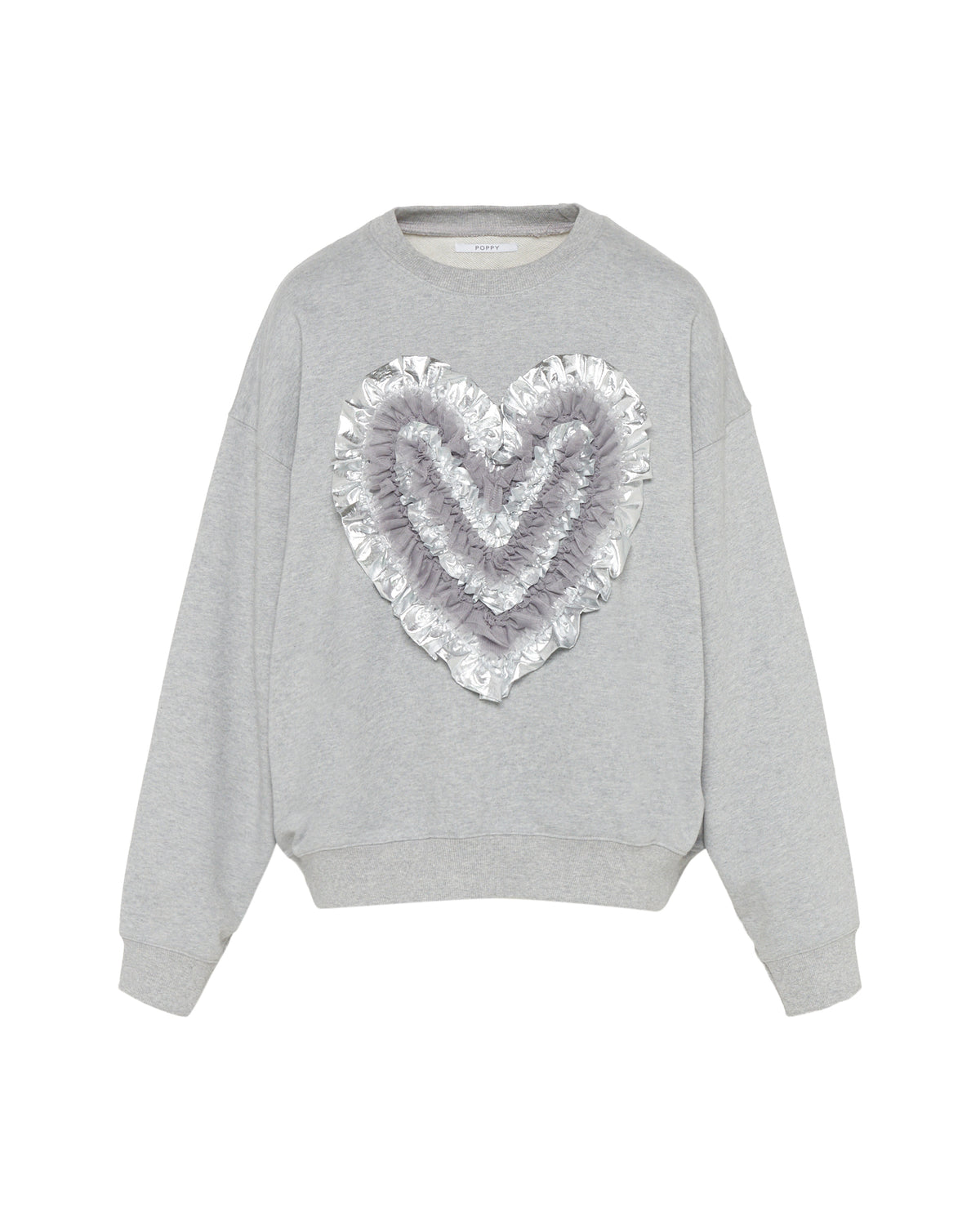 Heart tulle sweatshirt