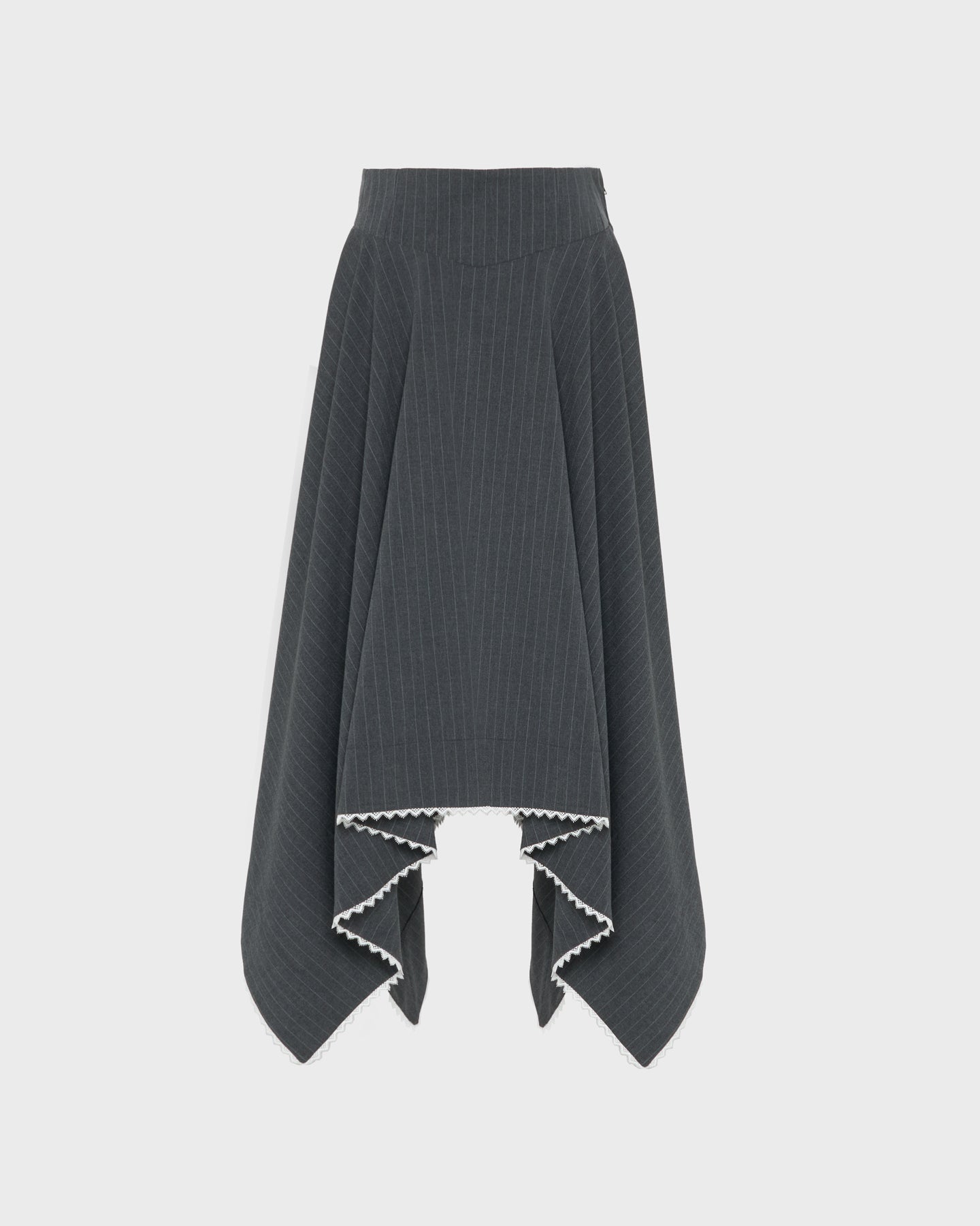 Corset handkerchief hem skirt