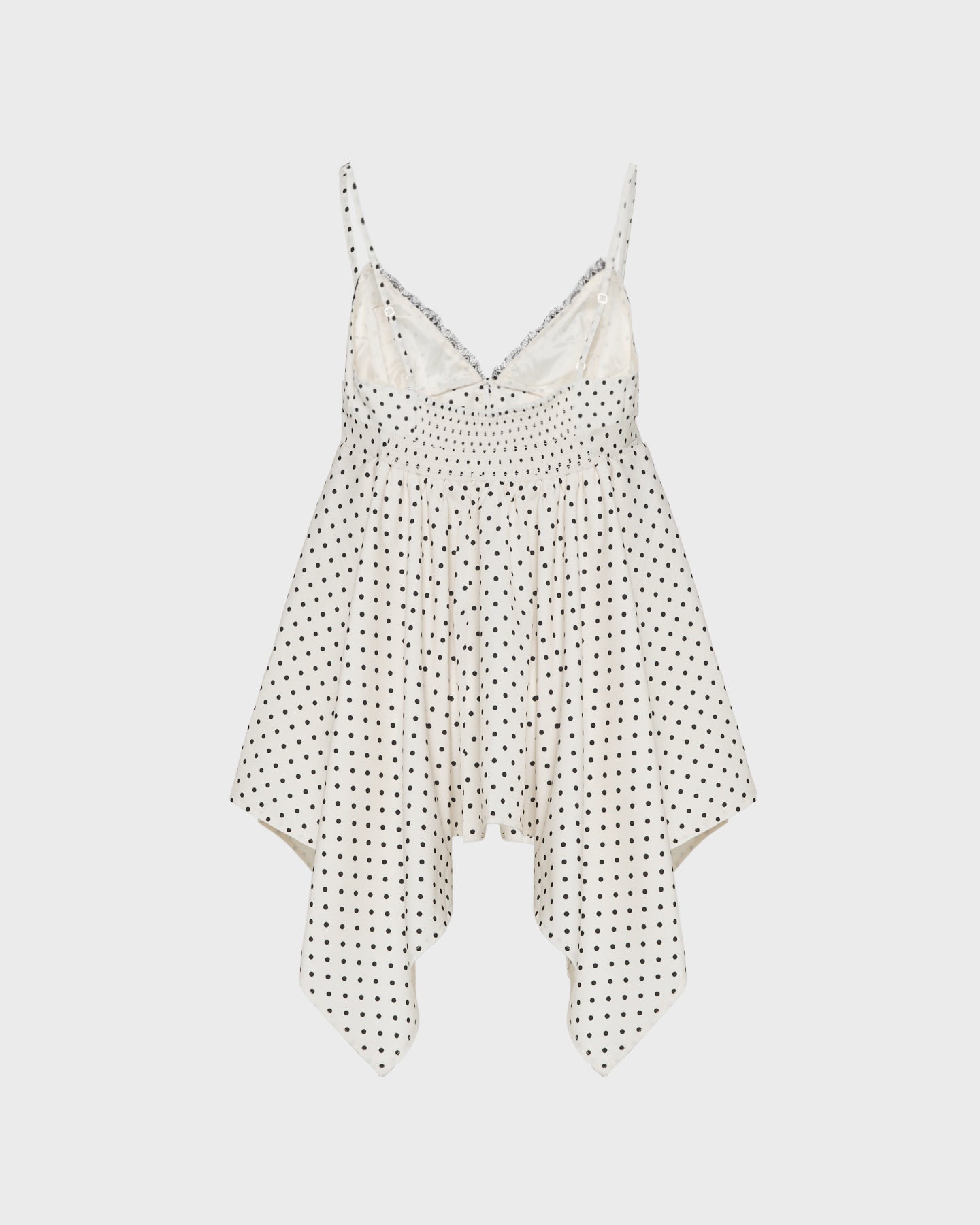 Airy tie handkerchief tunic (ivory)