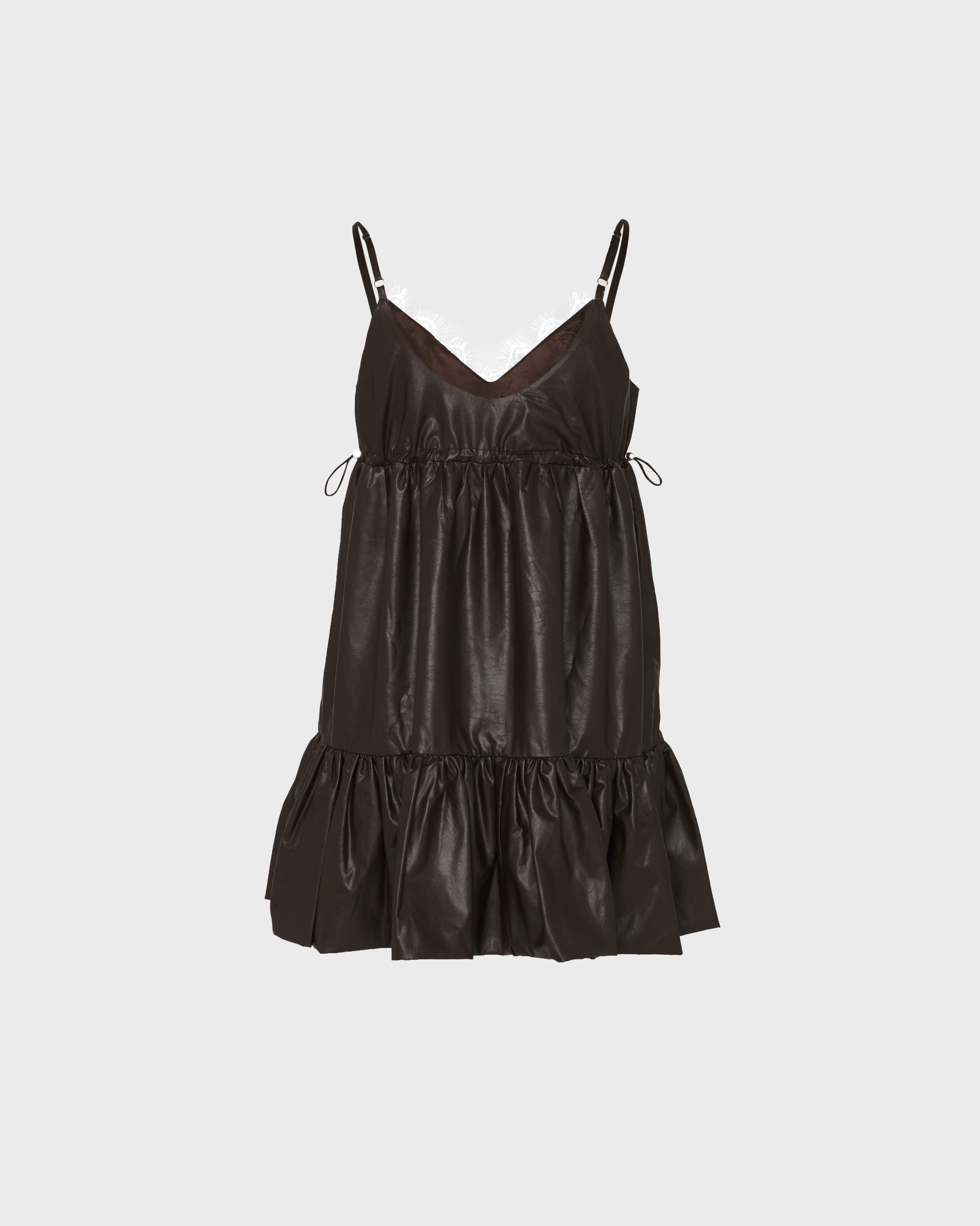 Leather cloud hem tunic