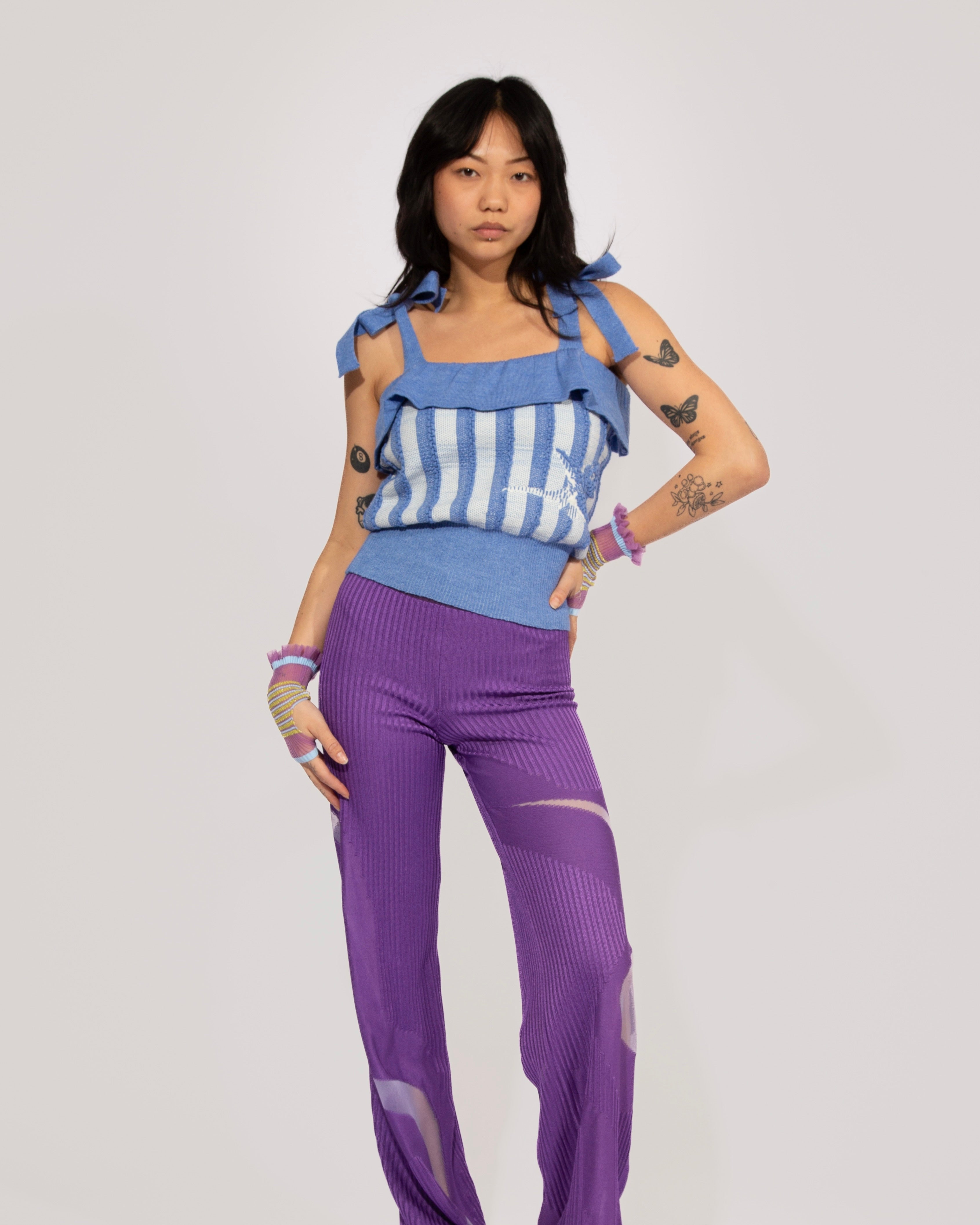 <b>Nadia Wire</b><br>sea bloom top / white