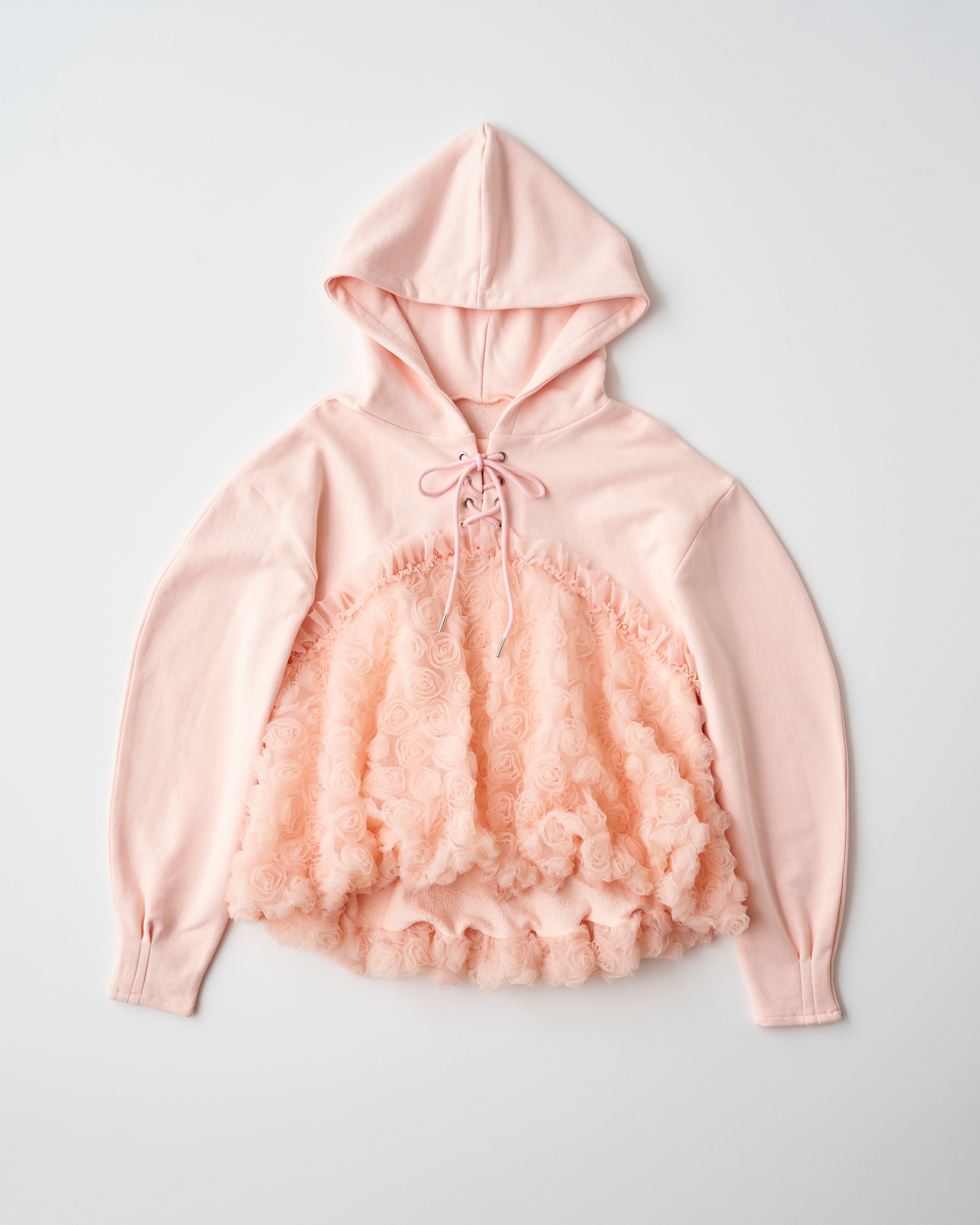 tulle docking hoodie(pink)