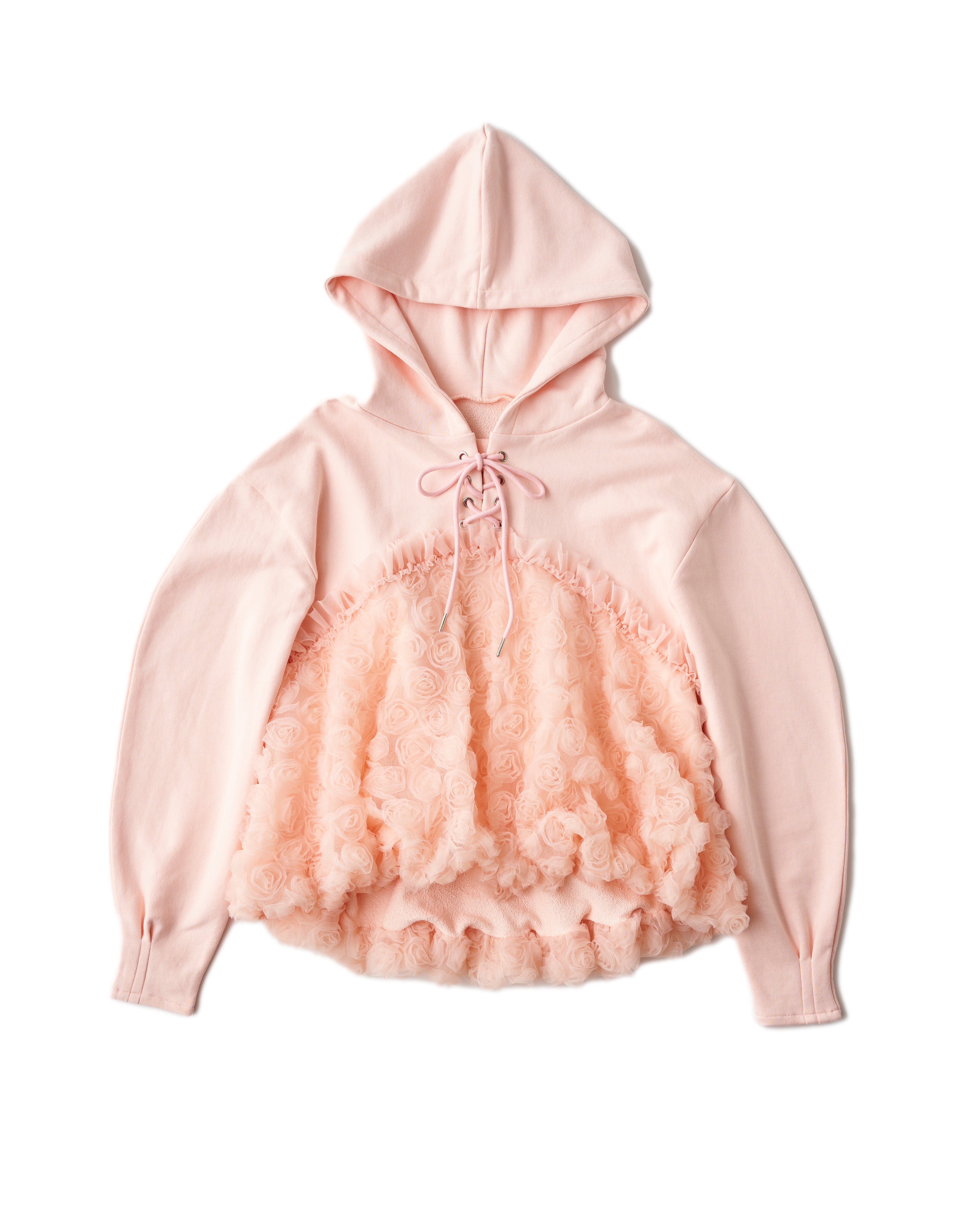 tulle docking hoodie(pink)