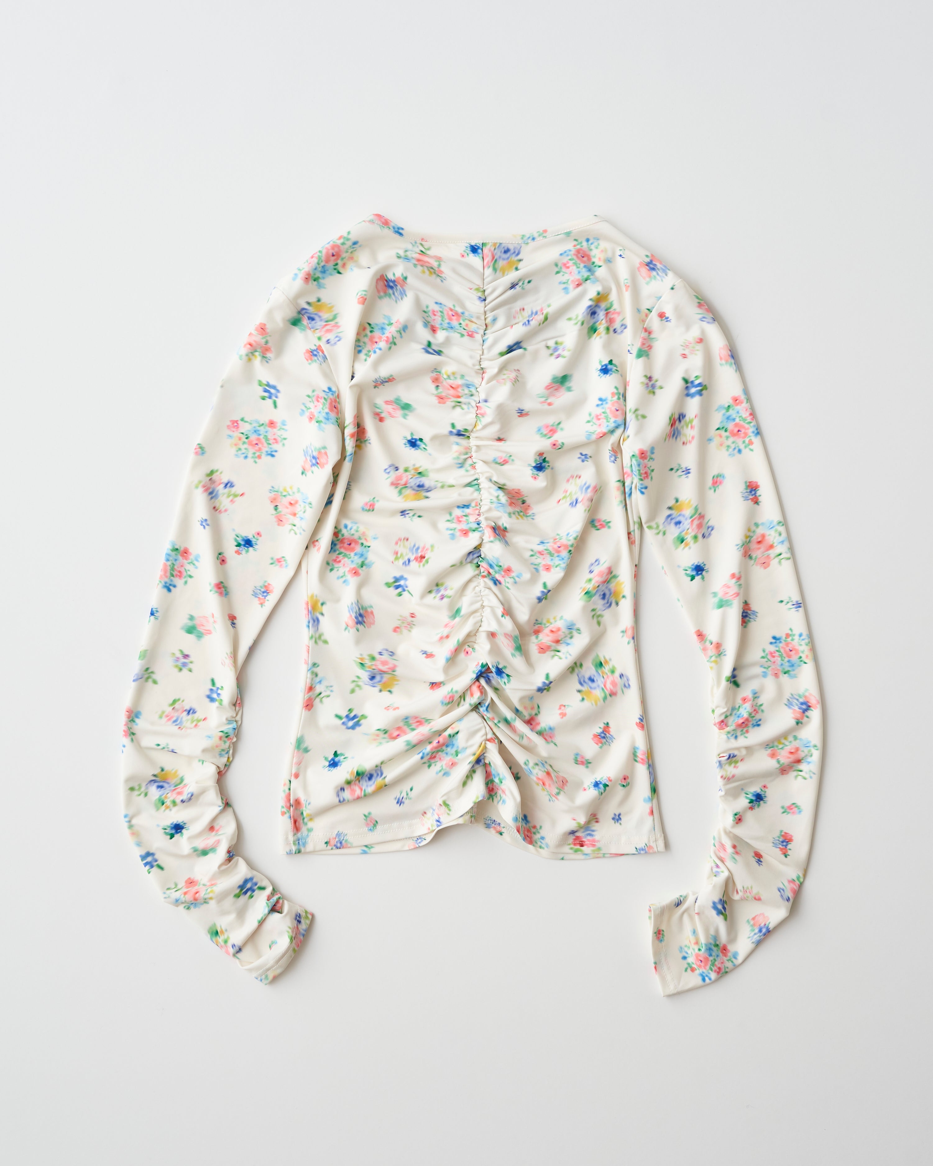 floral pattern second skin tops