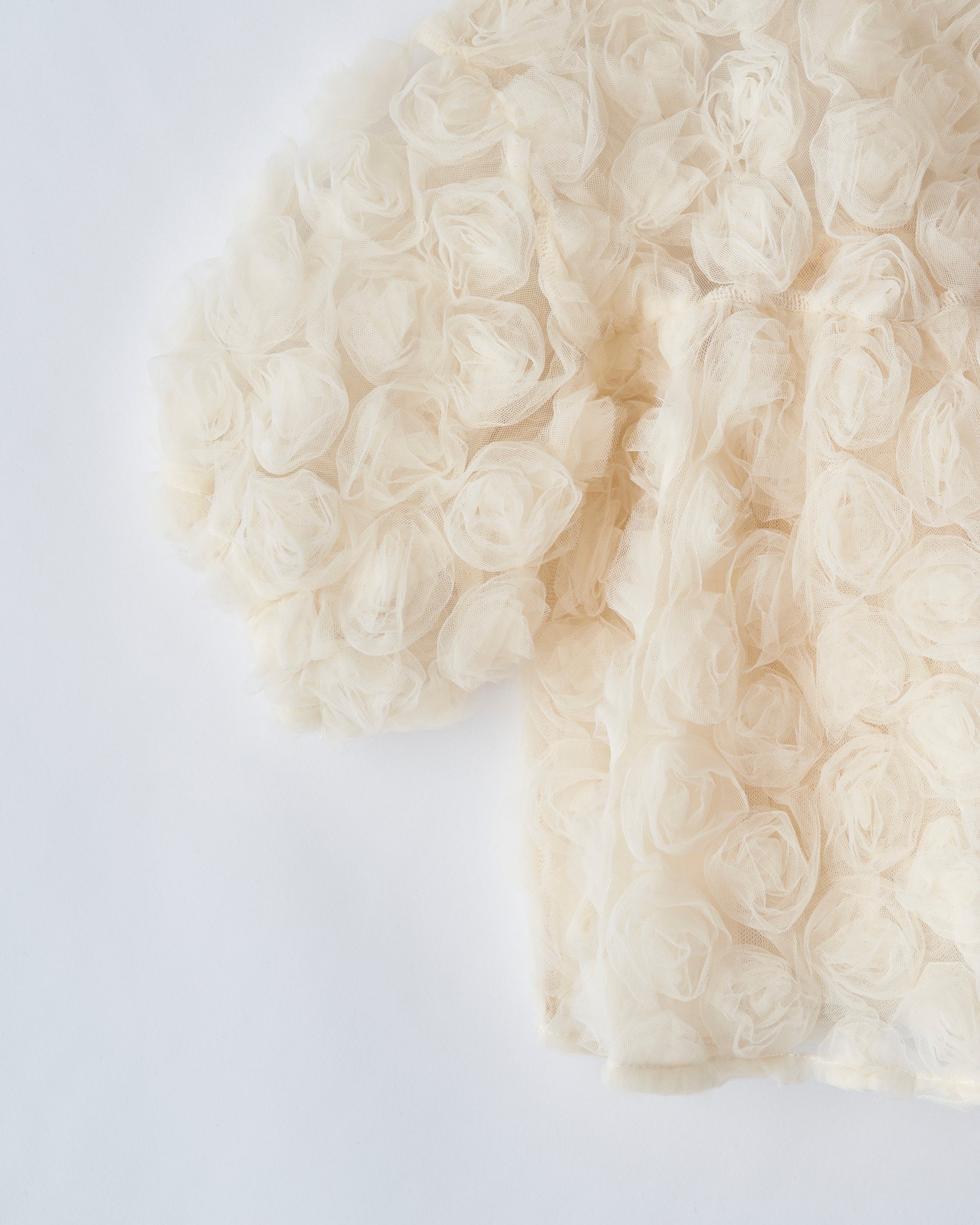 flower balloon tulle bolero (cream)