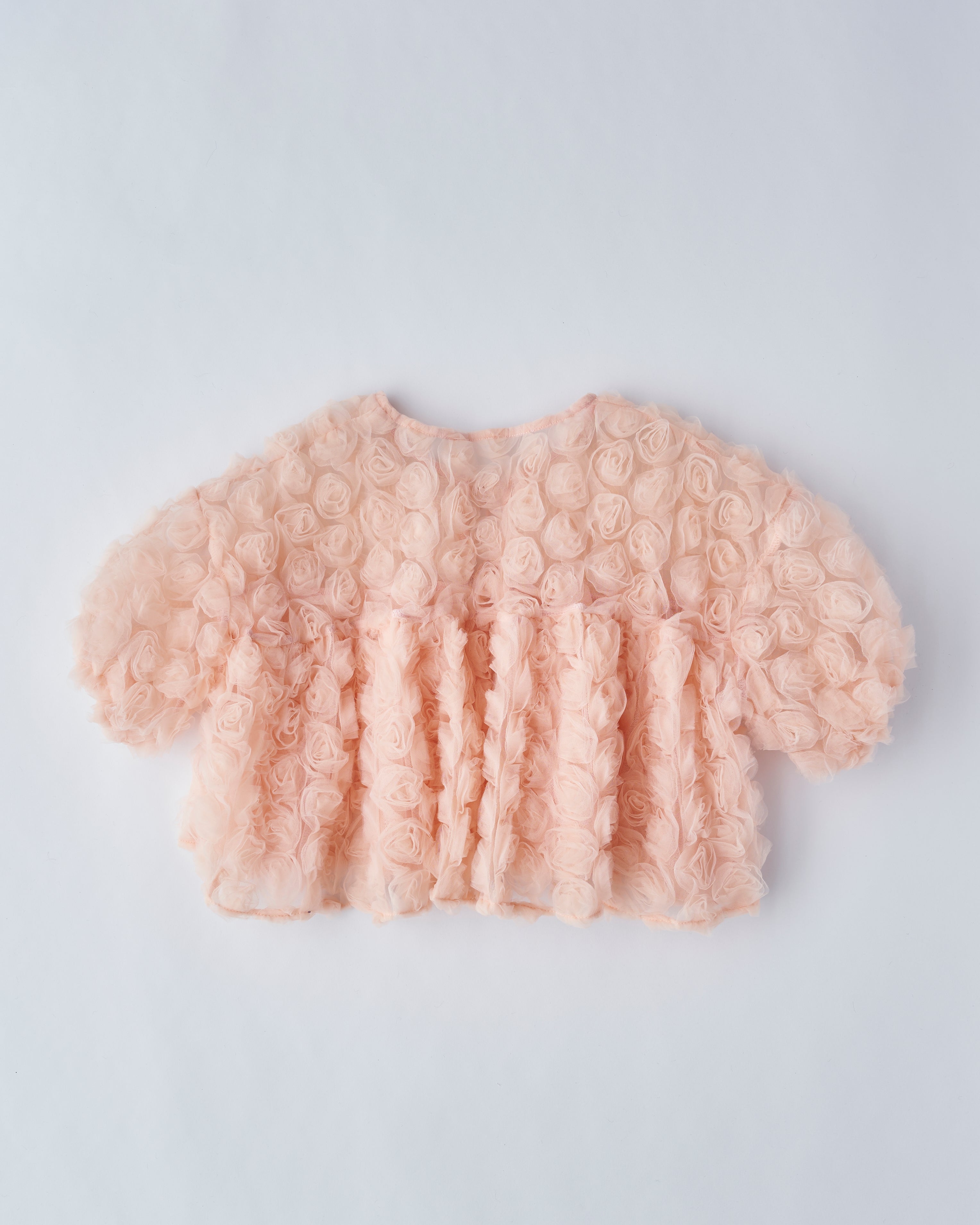 flower balloon tulle bolero (cream)