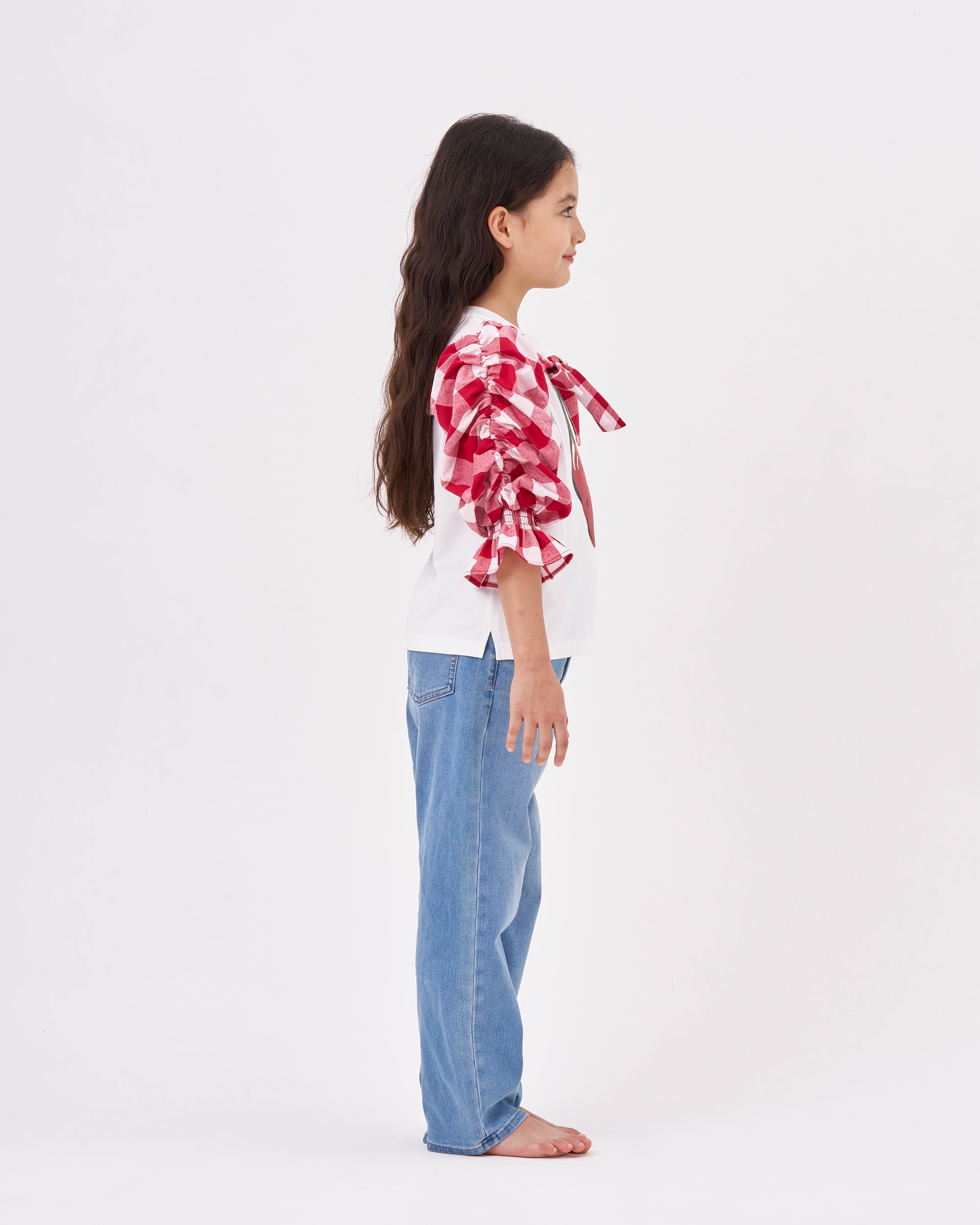 KIDS Gingham check sleeves