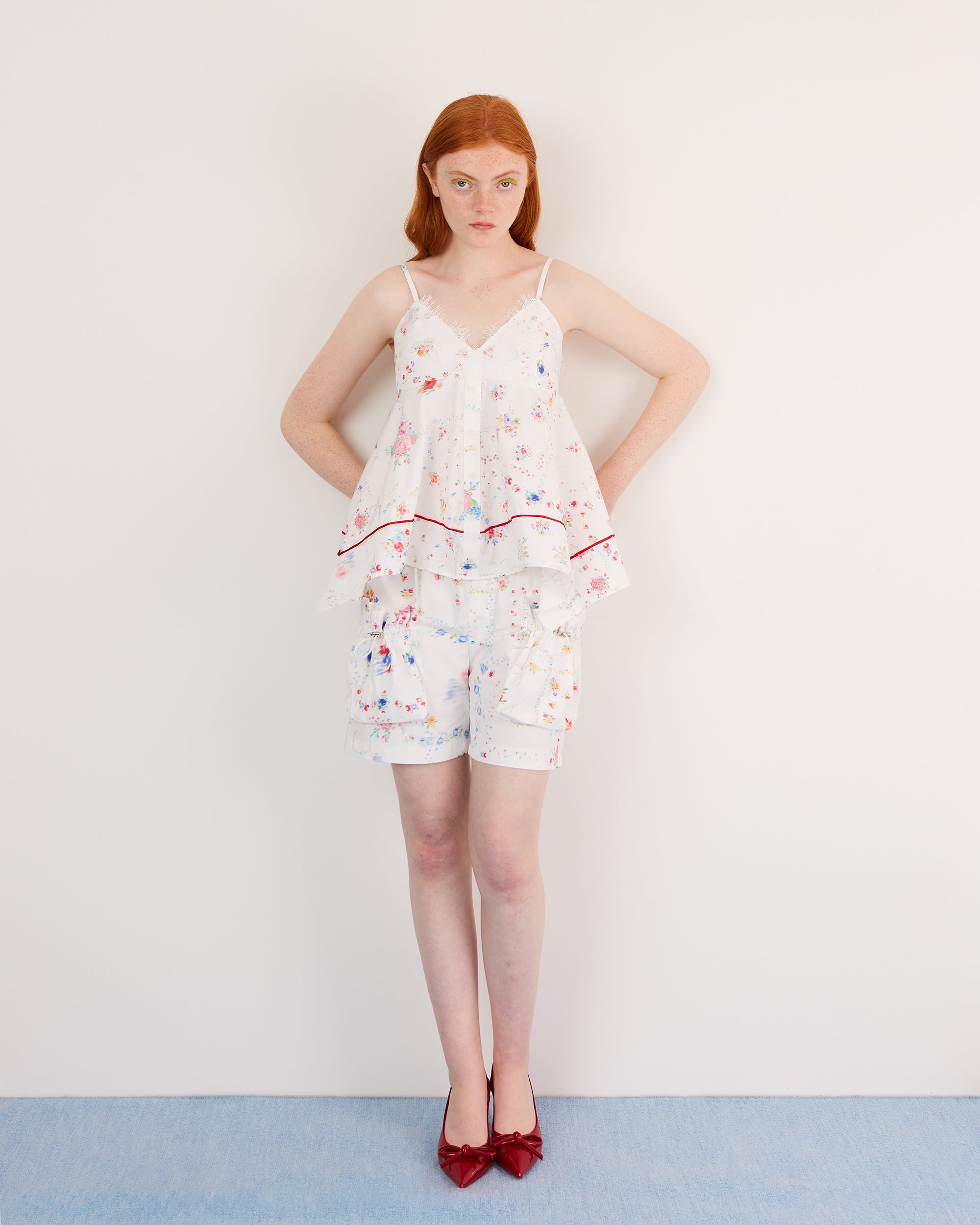 Drawstring pocket short pants (multi)