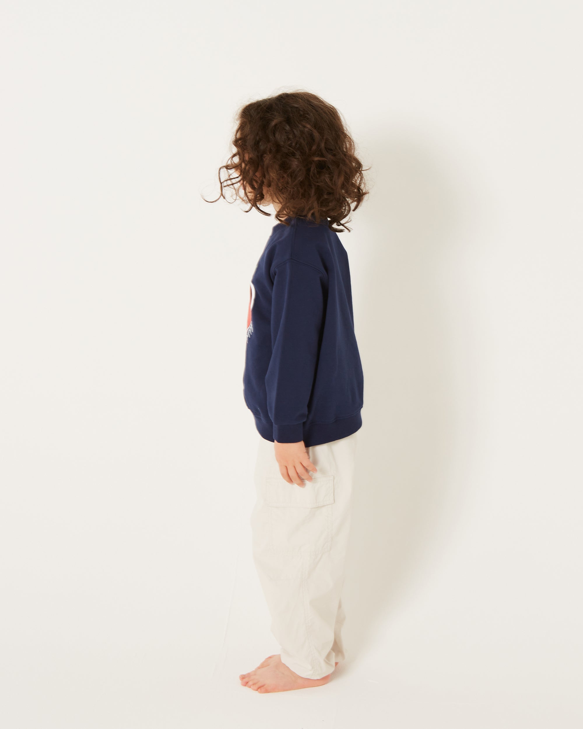 KIDS strawberry printed sweatshirts (Navy)