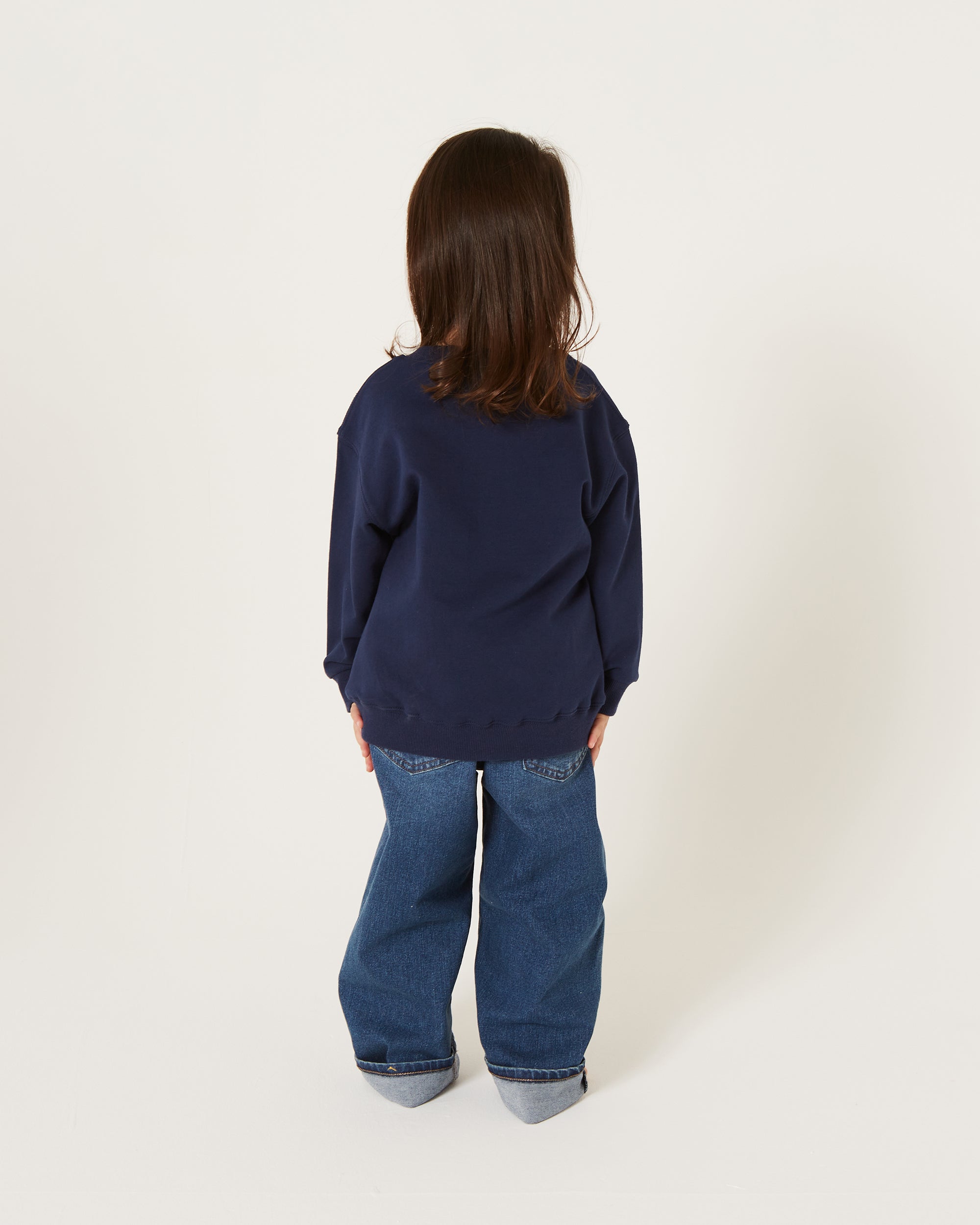 KIDS strawberry printed sweatshirts (Navy)