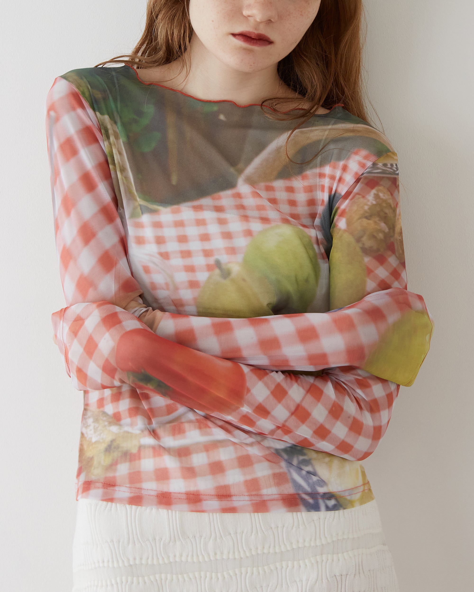 Picnic see-through tops (round neck)