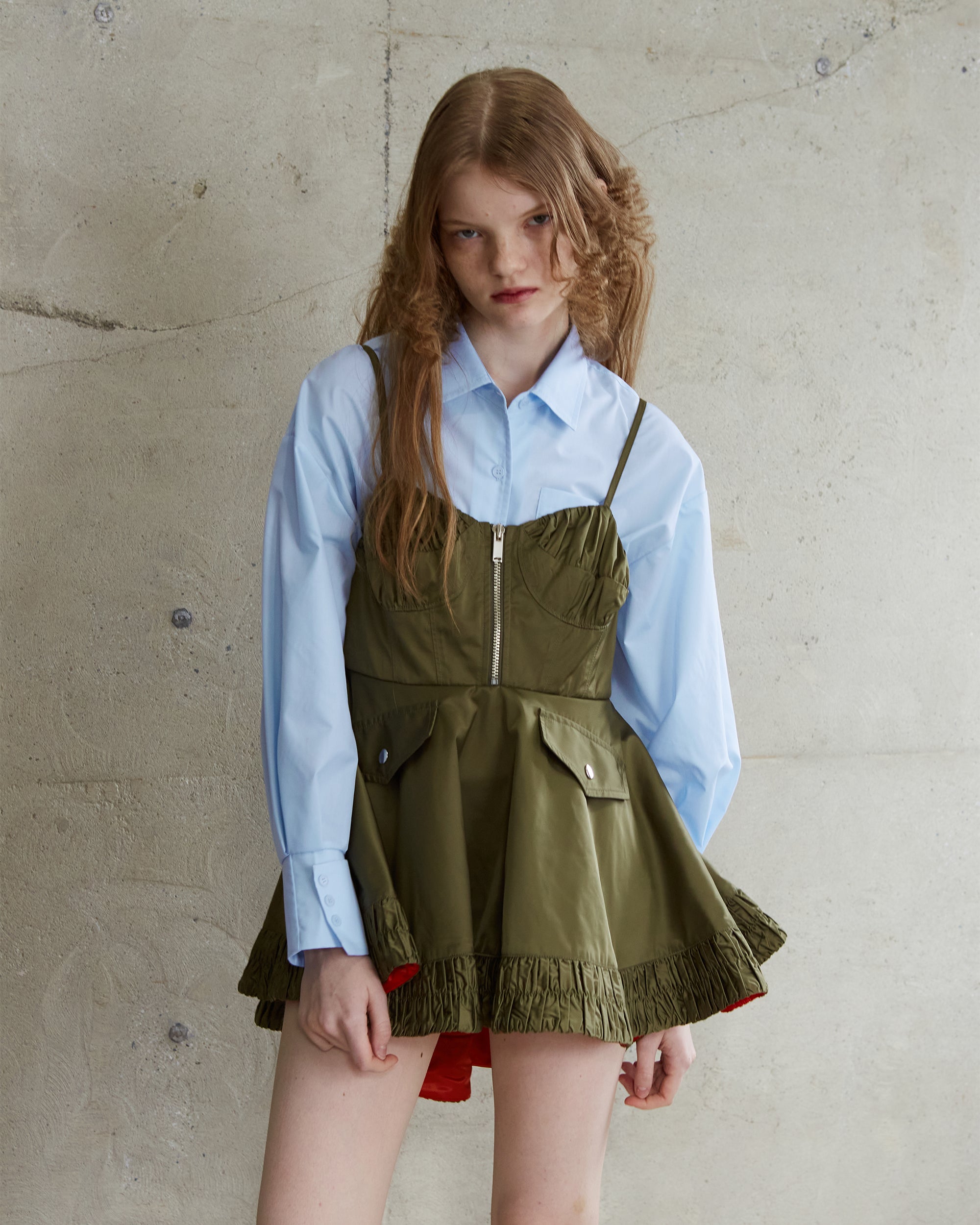 Military flare tunic