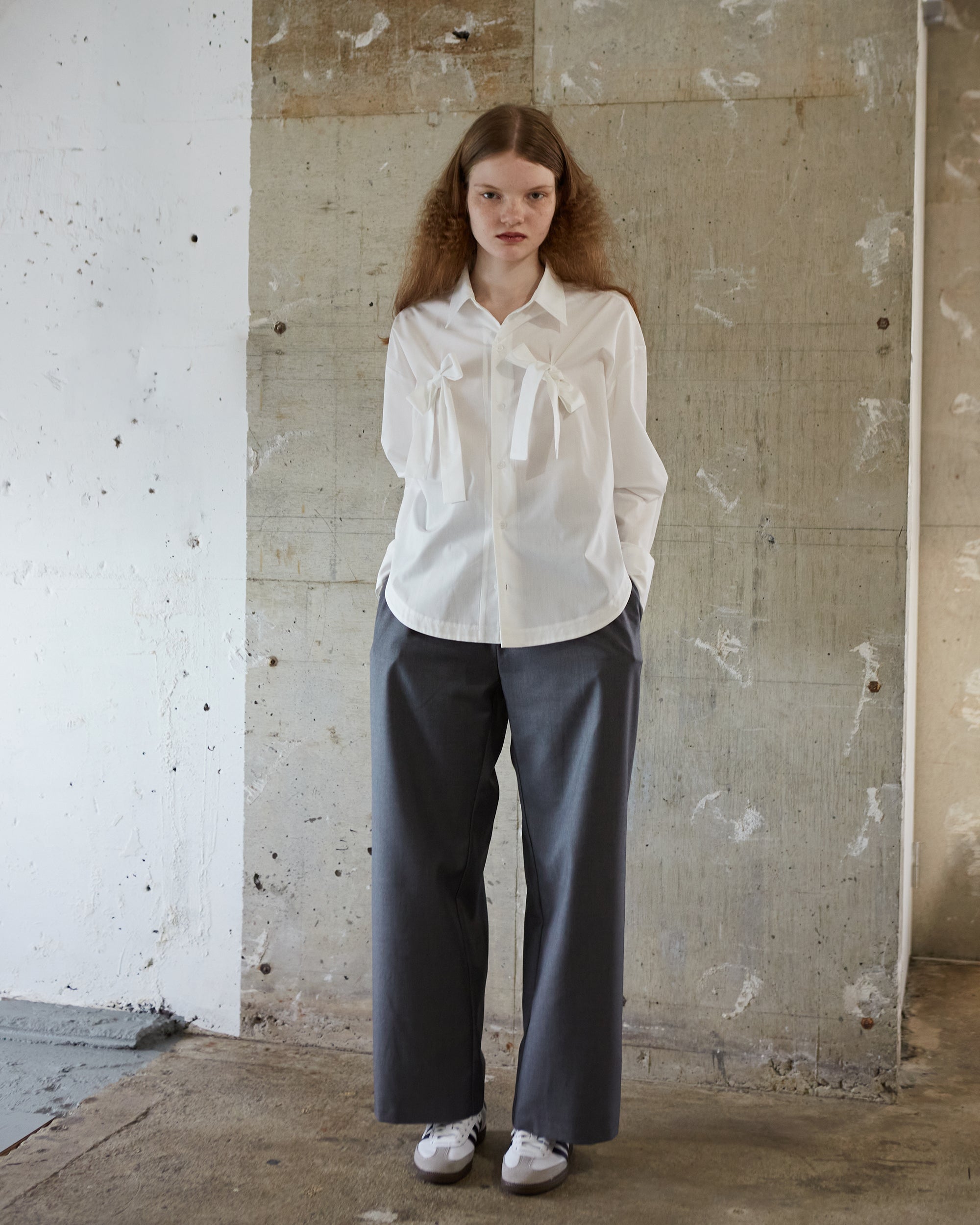 Corset semi-wide pants