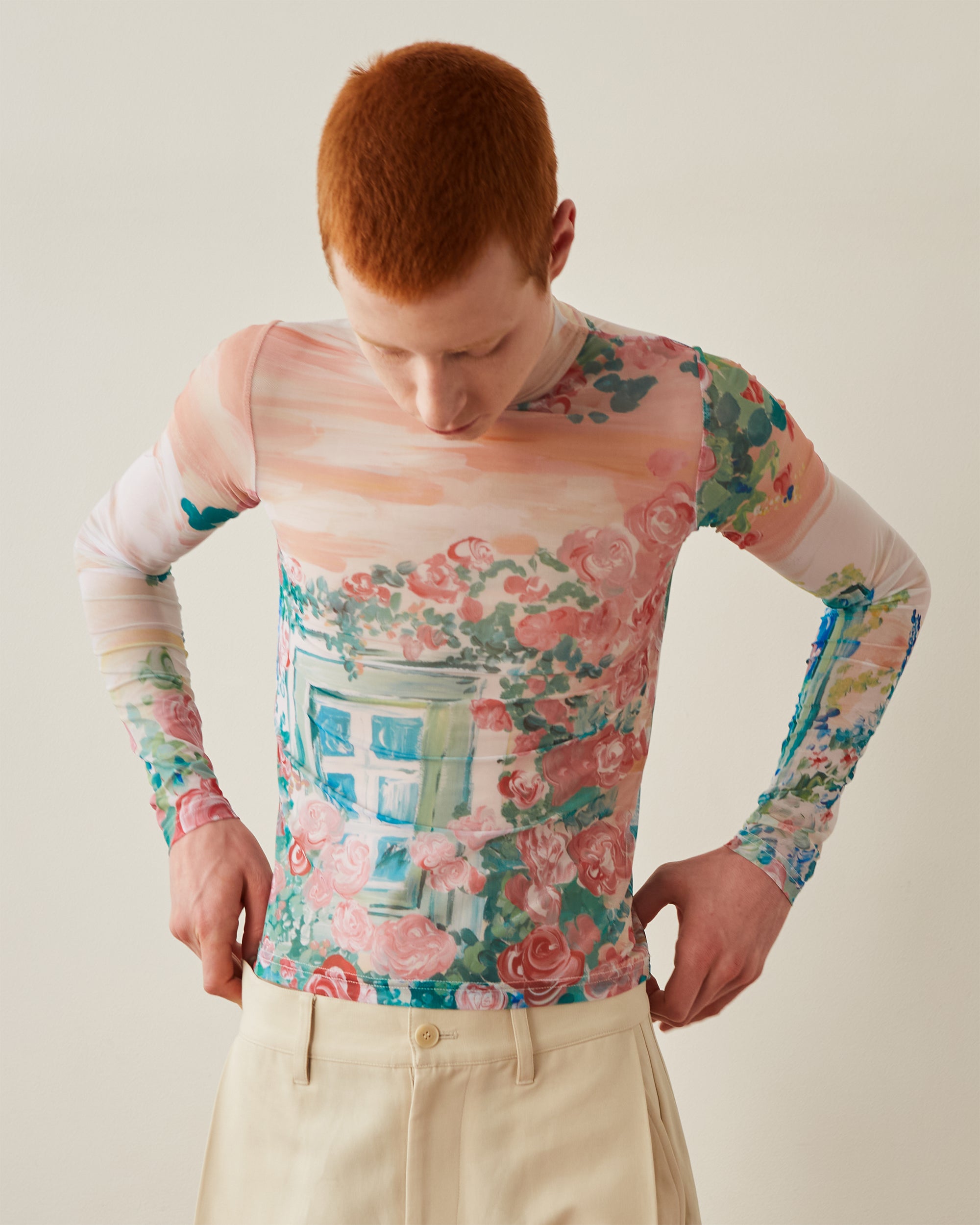Window flower see-through tops