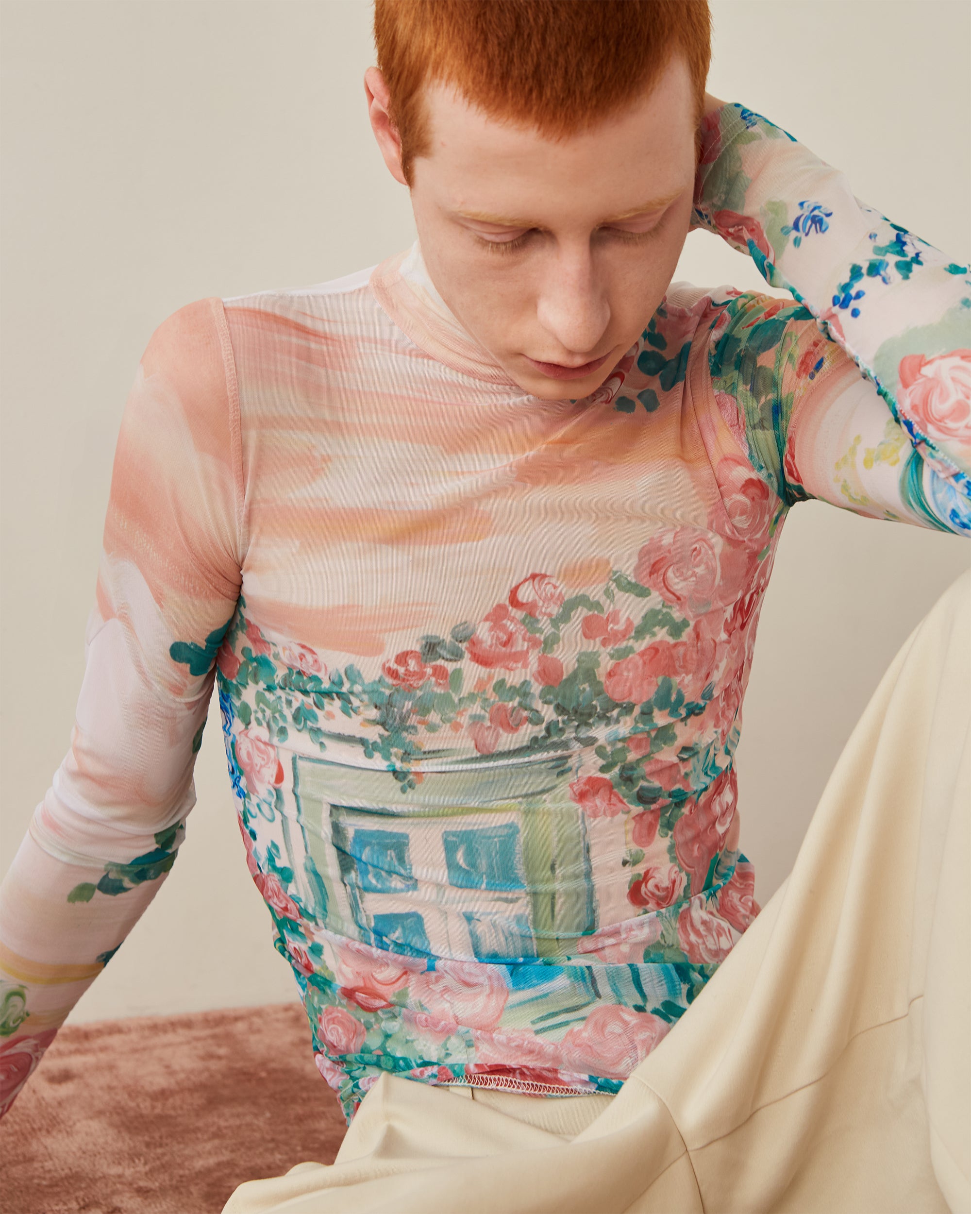 Window flower see-through tops