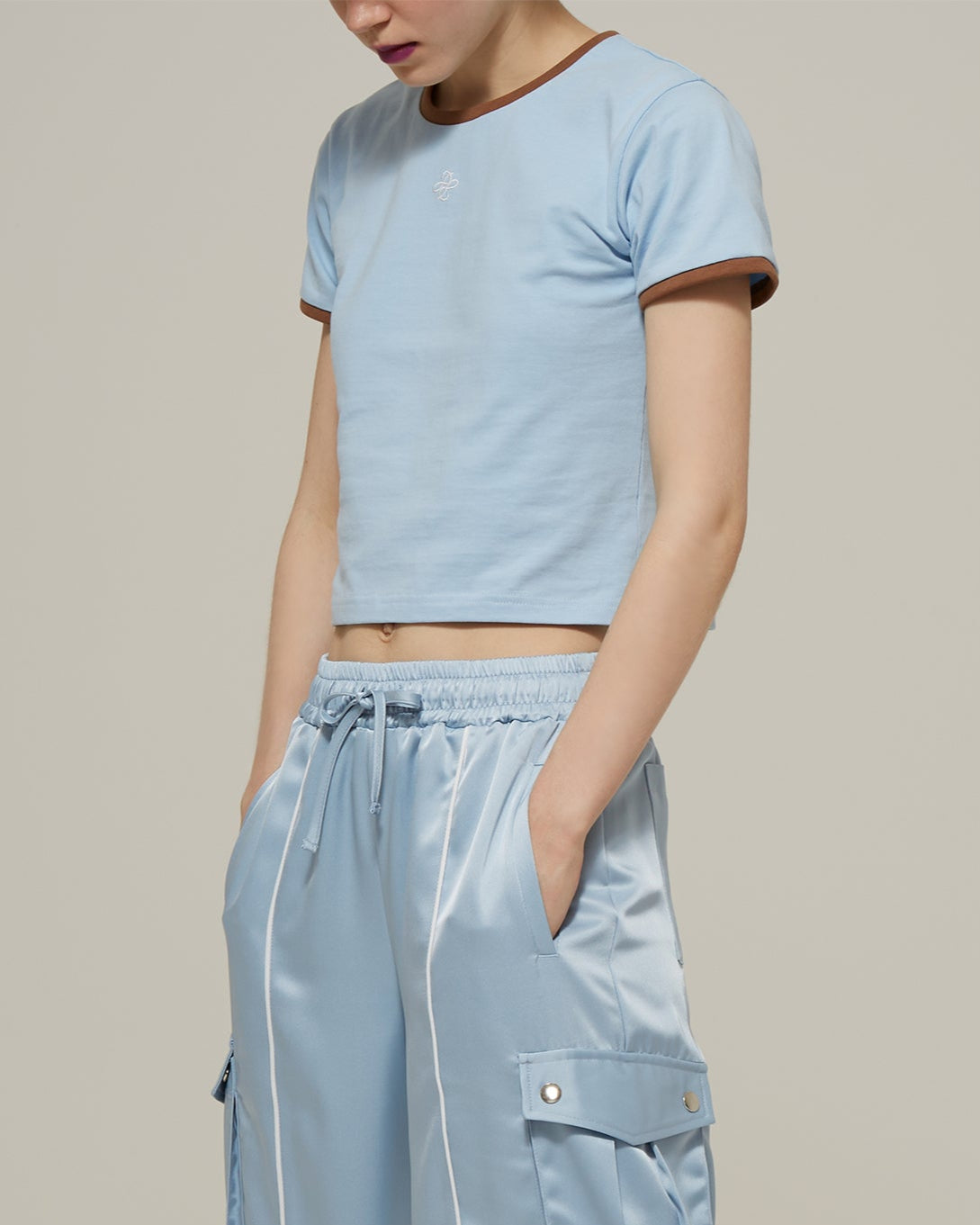 Bicolor ringer t-shirt (blue)