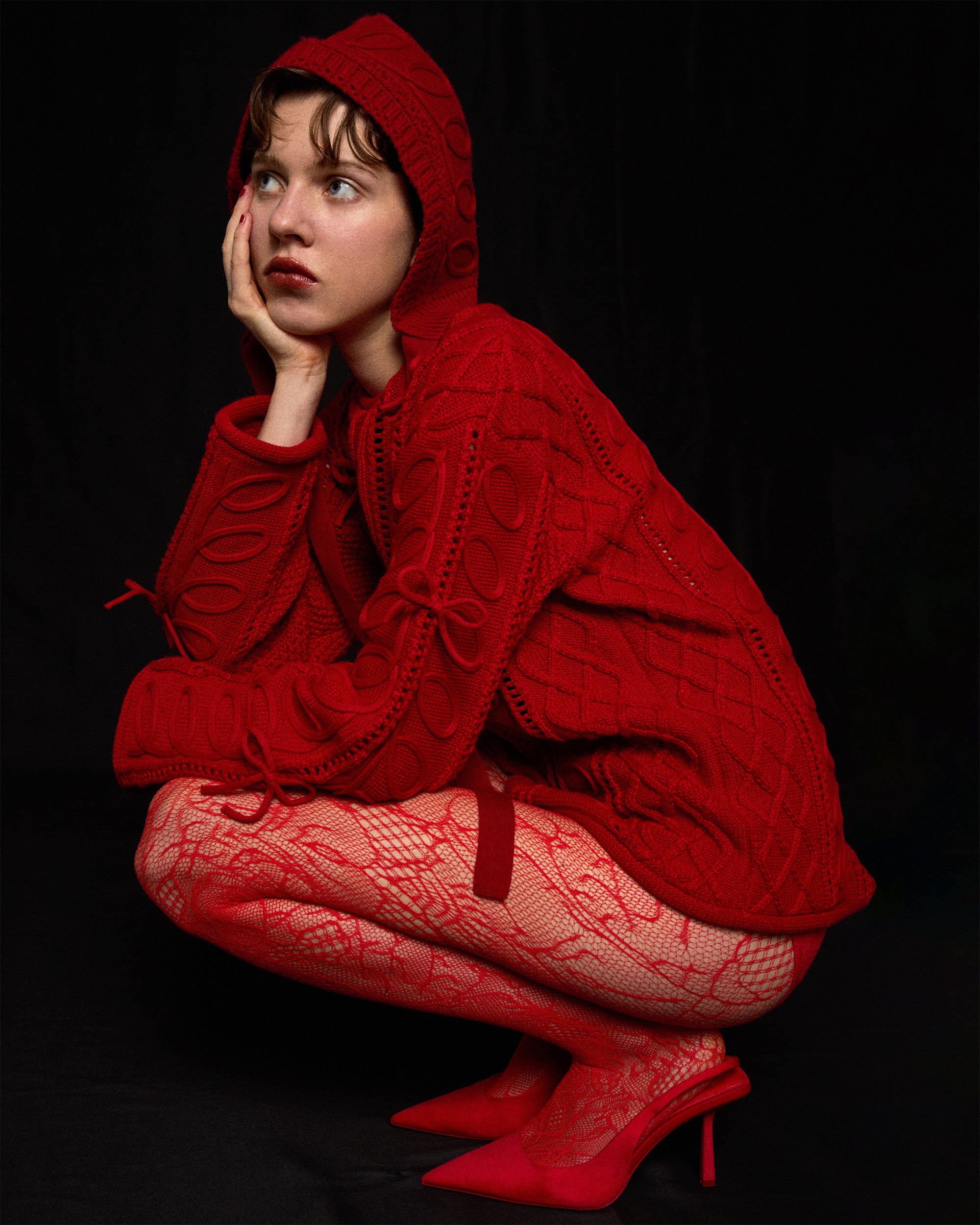 Kurukuru ribbon Knit