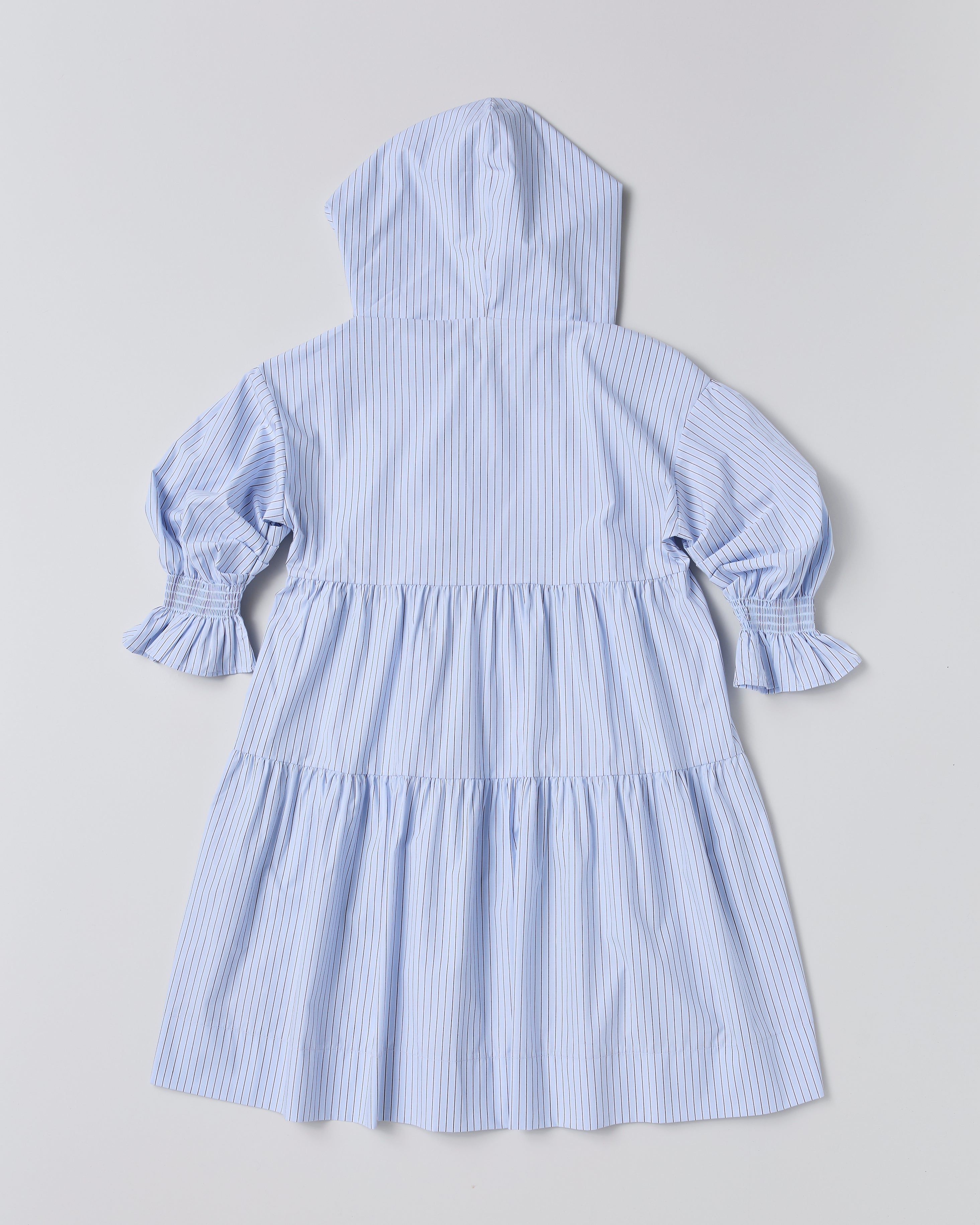 Hoodie tiered one-piece (stripe)