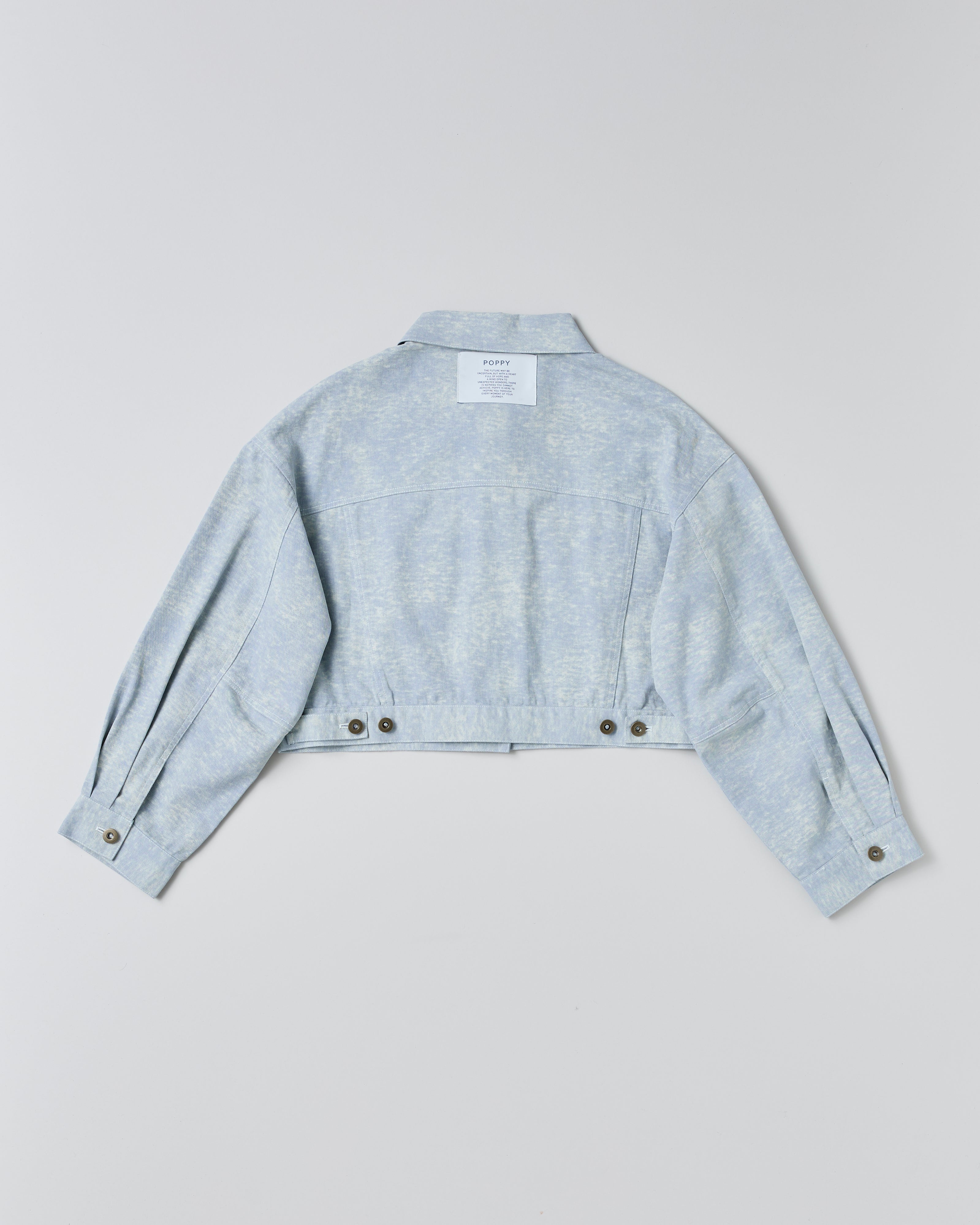 Sky color short jacket