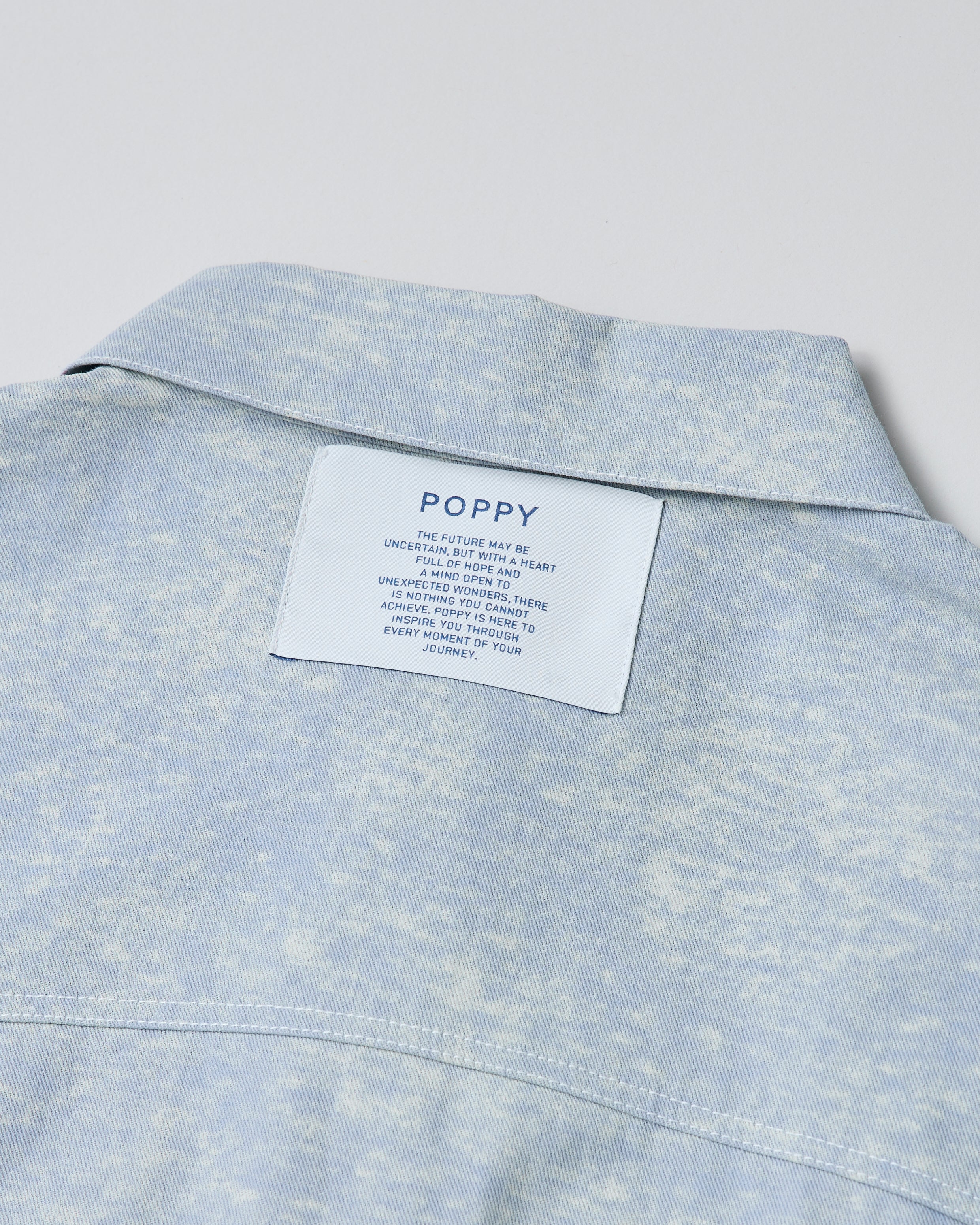 Sky color short jacket