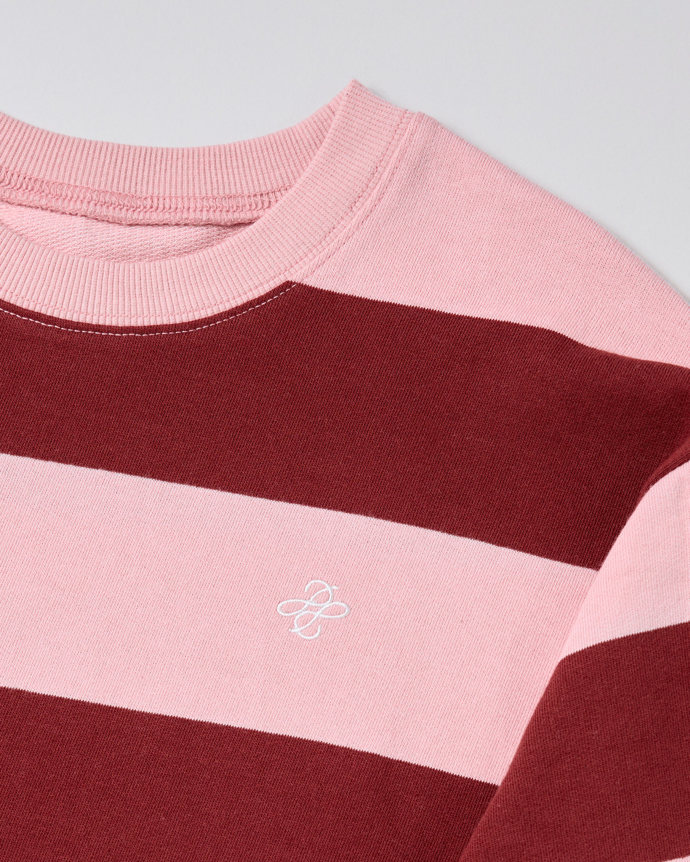 Border long t-shirt (pink/bordeaux)