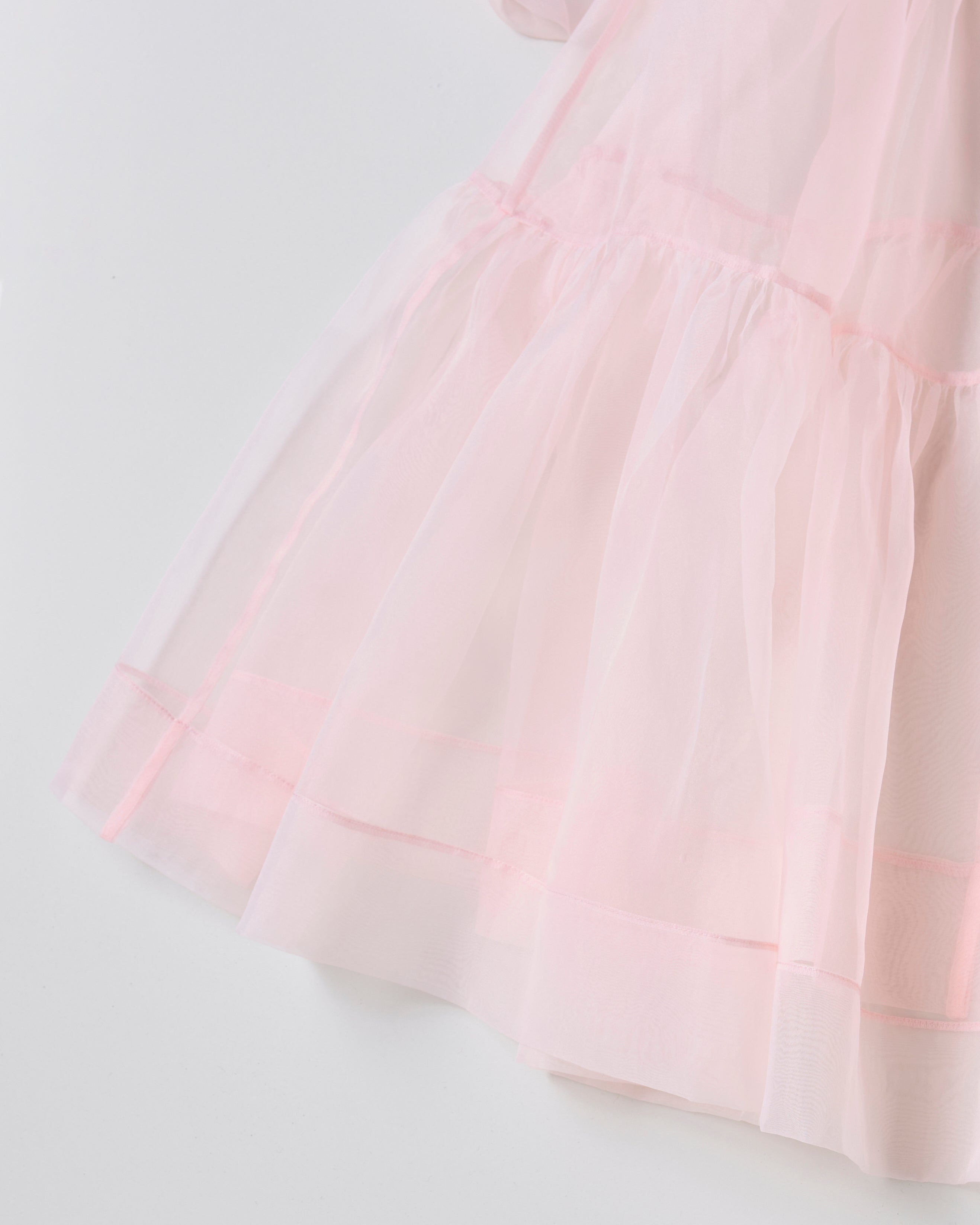 Organdy flare mini dress