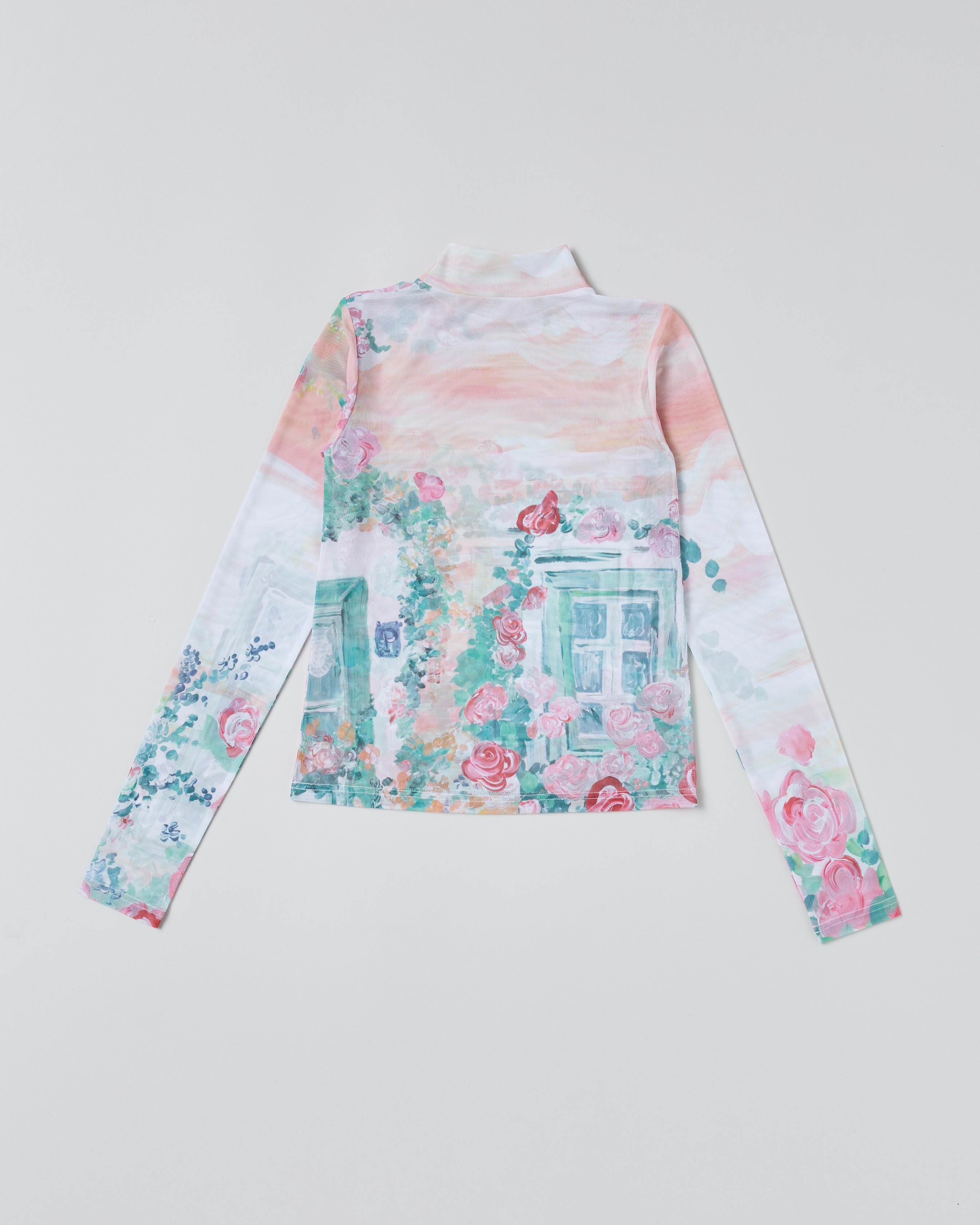 Window flower see-through tops