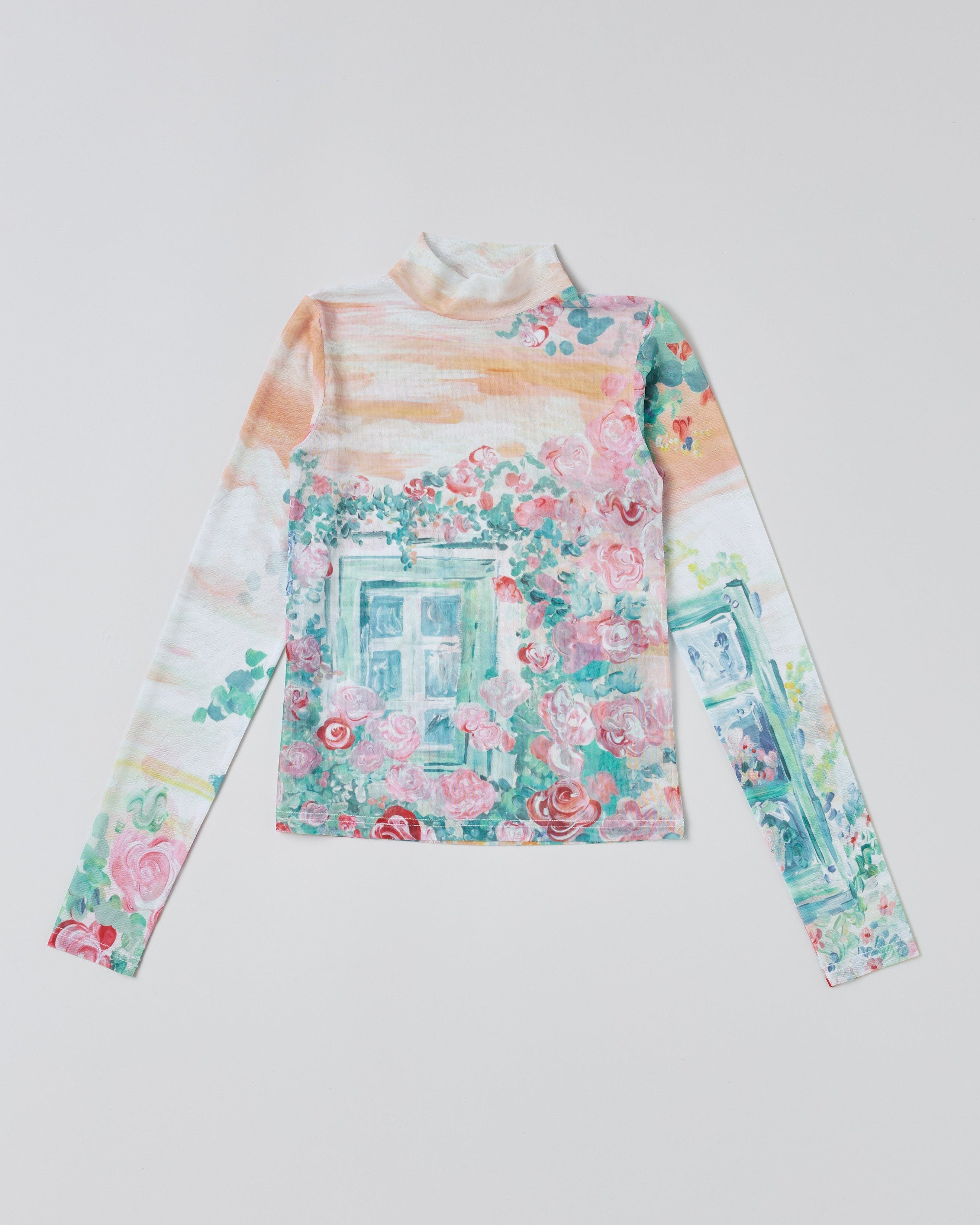 Window flower see-through tops