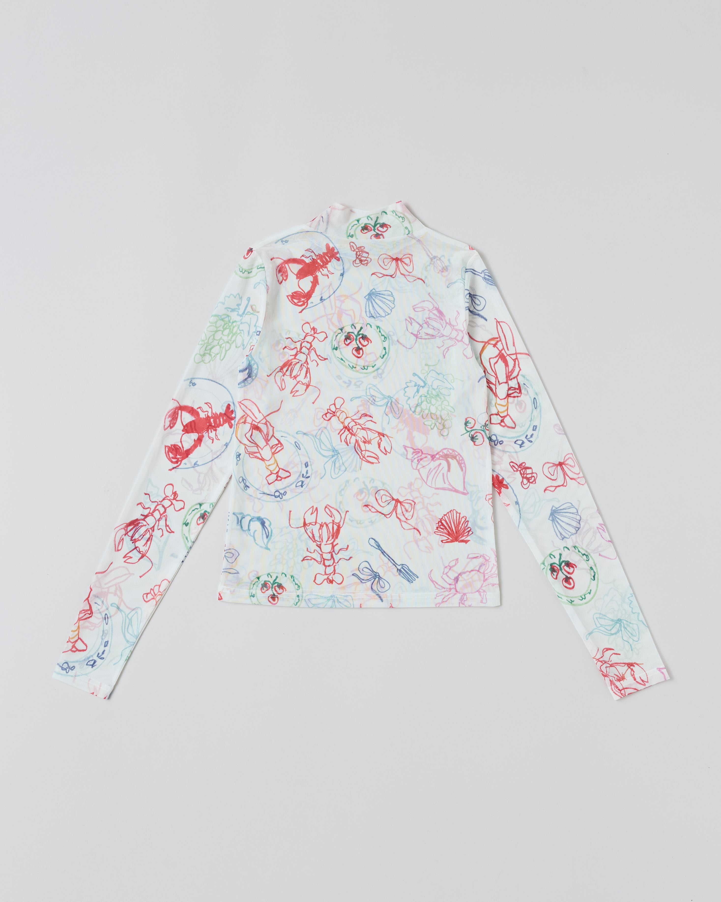 Sea Paradise see-through tops (high neck)